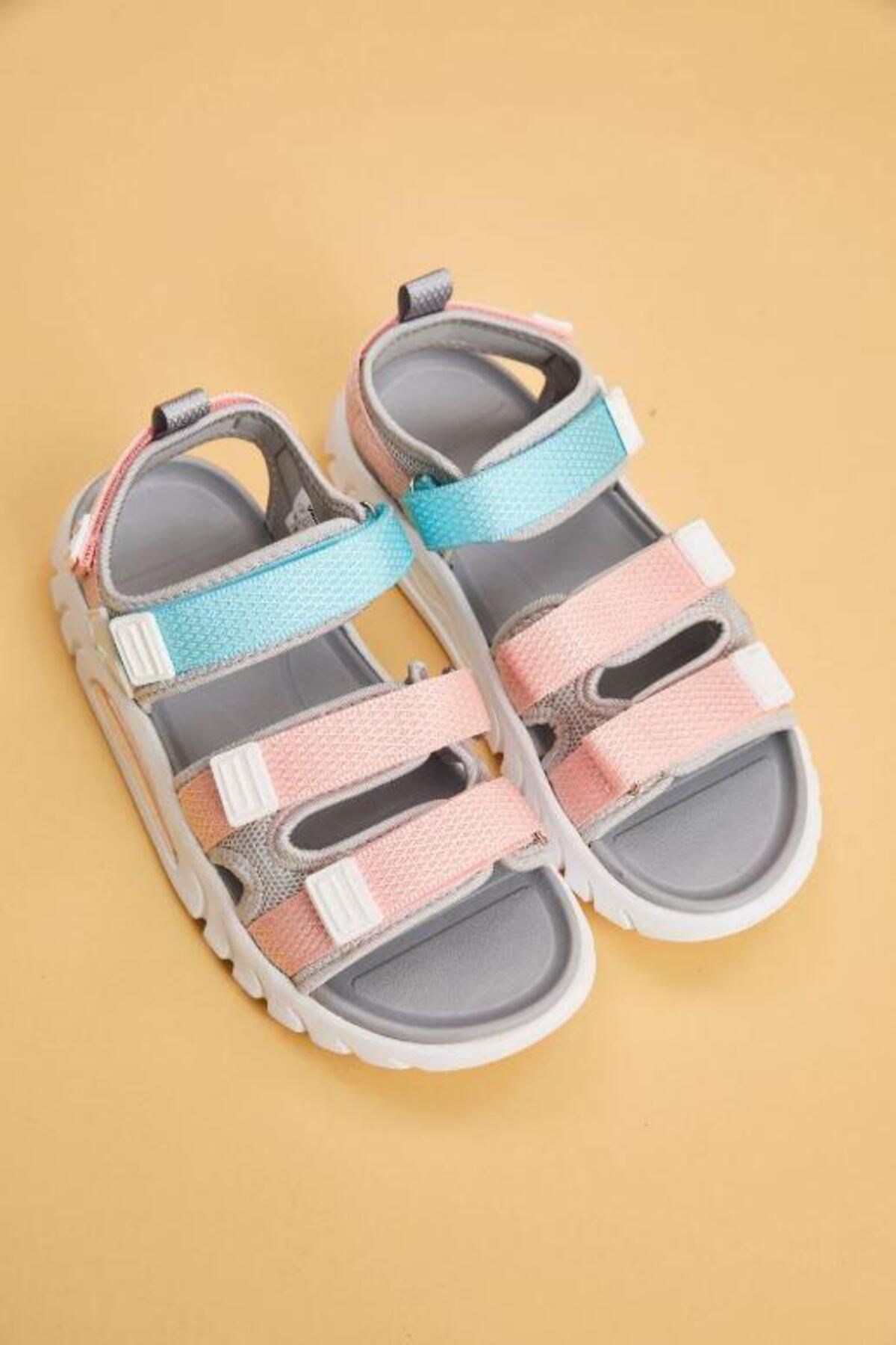 Cube Çocuk Cırtlı Hafif Esnek Sandalet - Görsel 3