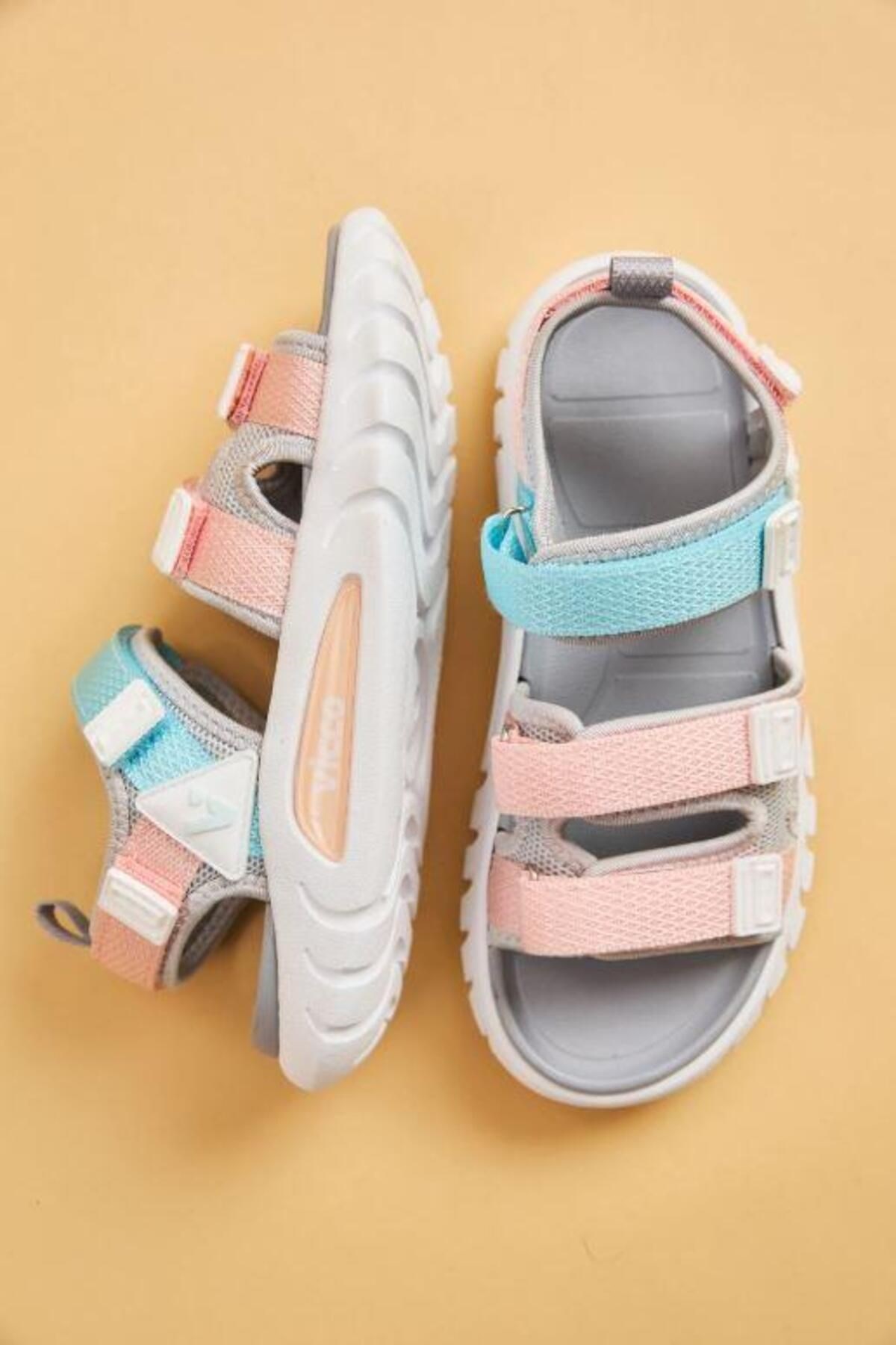 Cube Çocuk Cırtlı Hafif Esnek Sandalet - Görsel 4