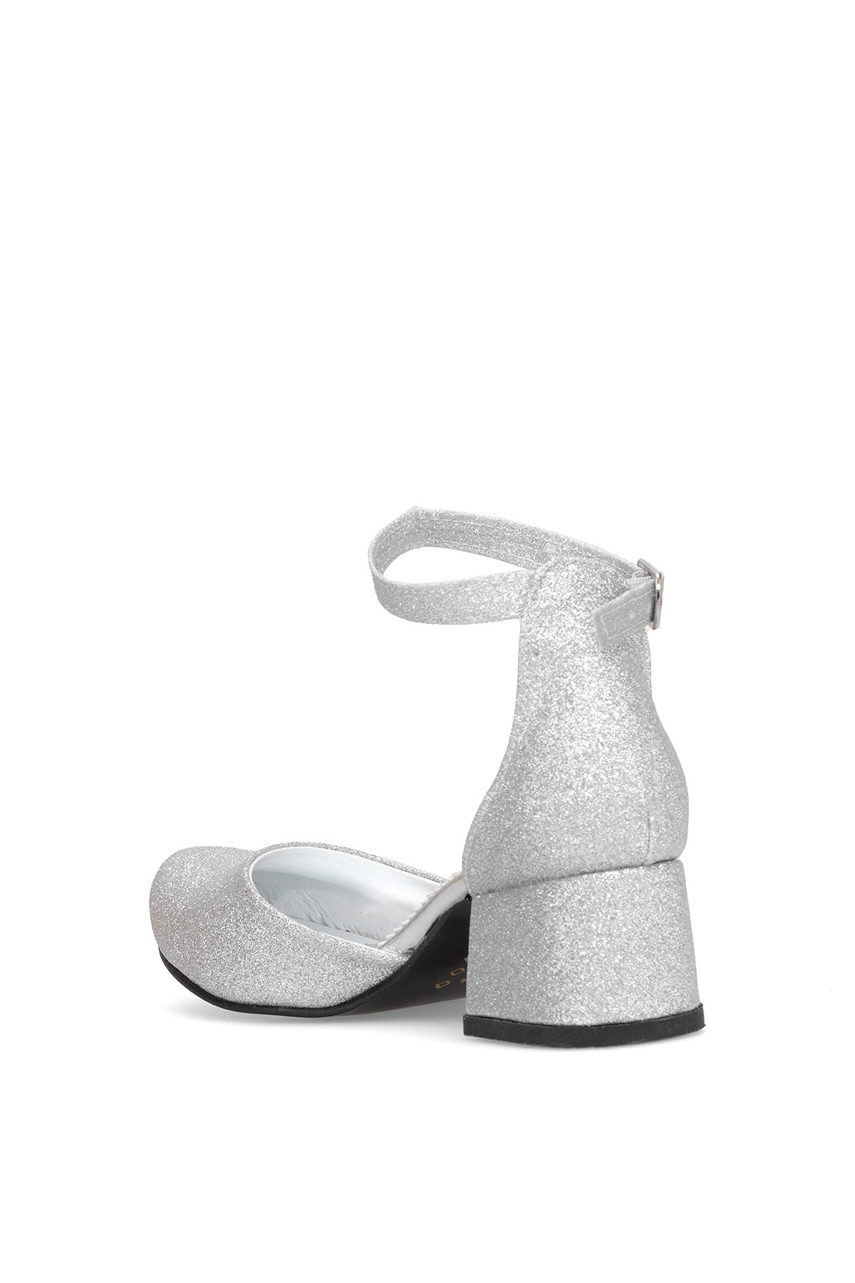 Elit YB-F-Karnıyarık-25Y Filet Kız Çocuk Klasik Topuklu Ayakkabı Gümüş - Görsel 5