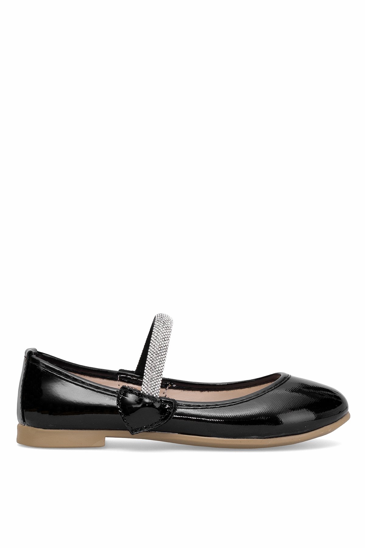 Elit HY-F-10005-25Y Filet Kız Çocuk Babet Siyah - Görsel 2