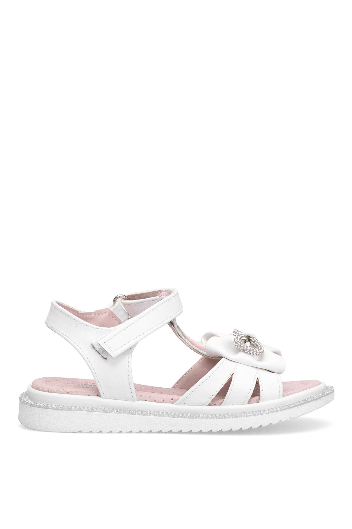 Elit J-F-600-25Y Filet Kız Çocuk Düz Sandalet Beyaz - Görsel 2