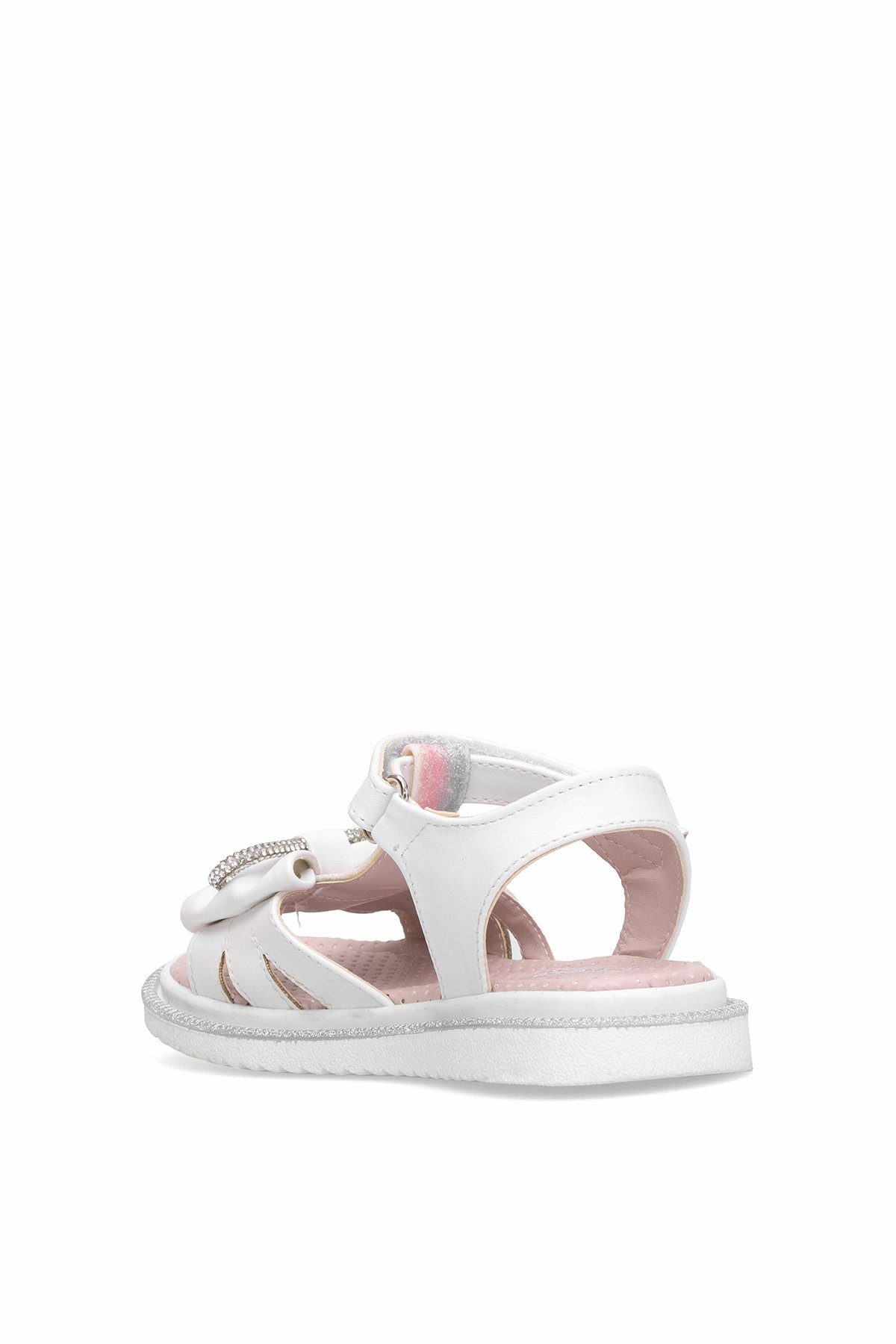 Elit J-F-600-25Y Filet Kız Çocuk Düz Sandalet Beyaz - Görsel 5