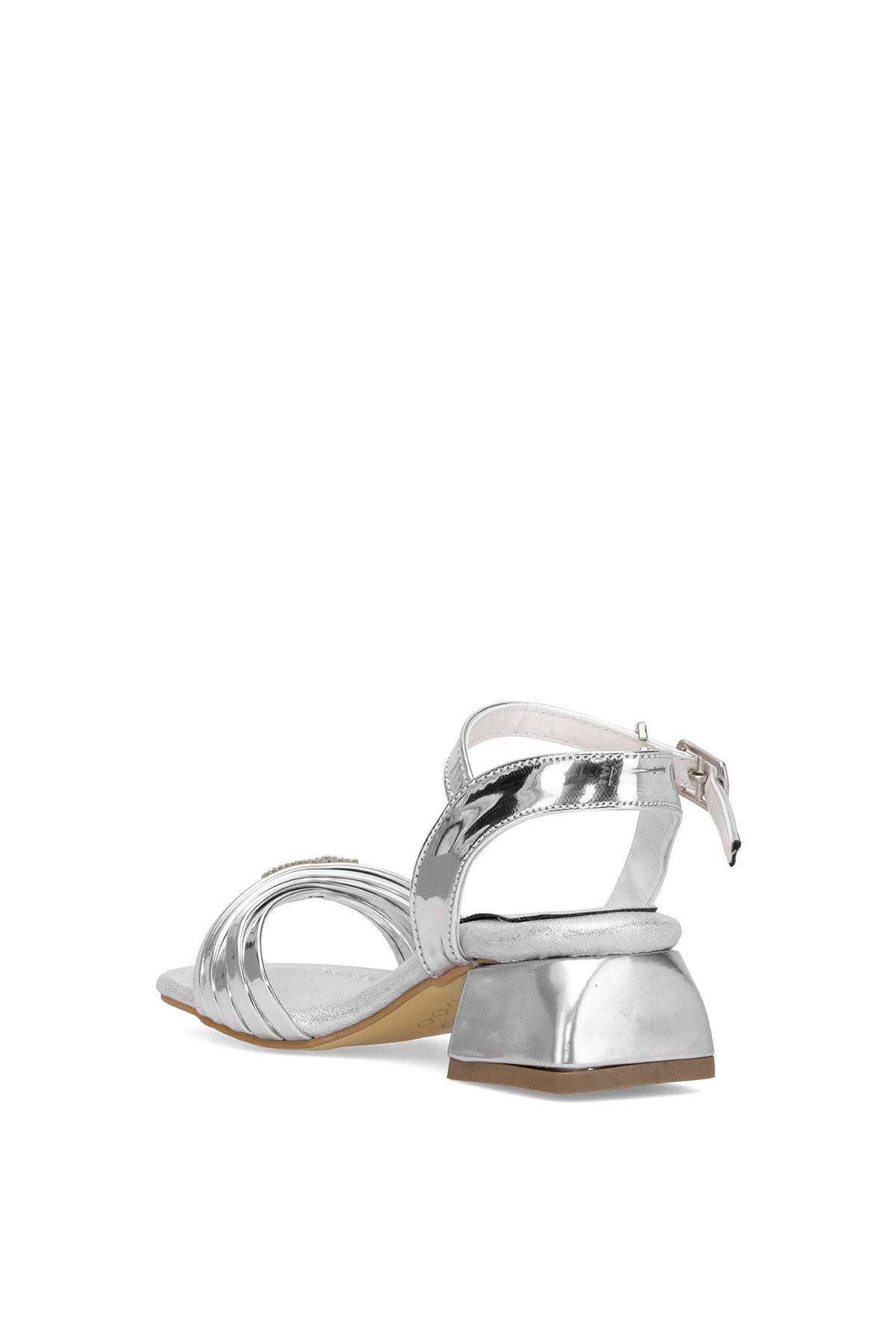 Elit ASK-P-40-25Y Patik Kız Çocuk Abiye Ayakkabı Gümüş - Görsel 5