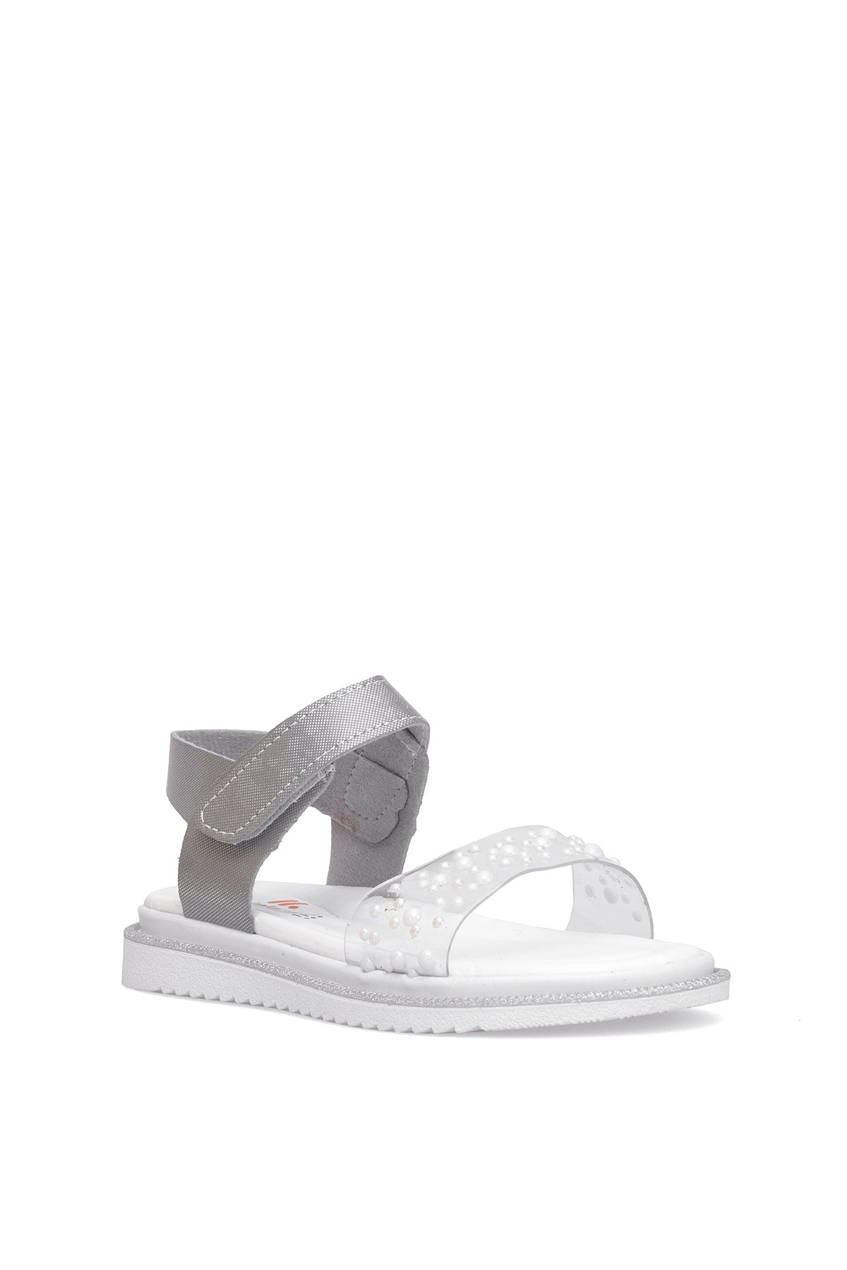 Elit ŞA-F-036-25Y Filet Kız Çocuk Düz Sandalet Gümüş - Görsel 3