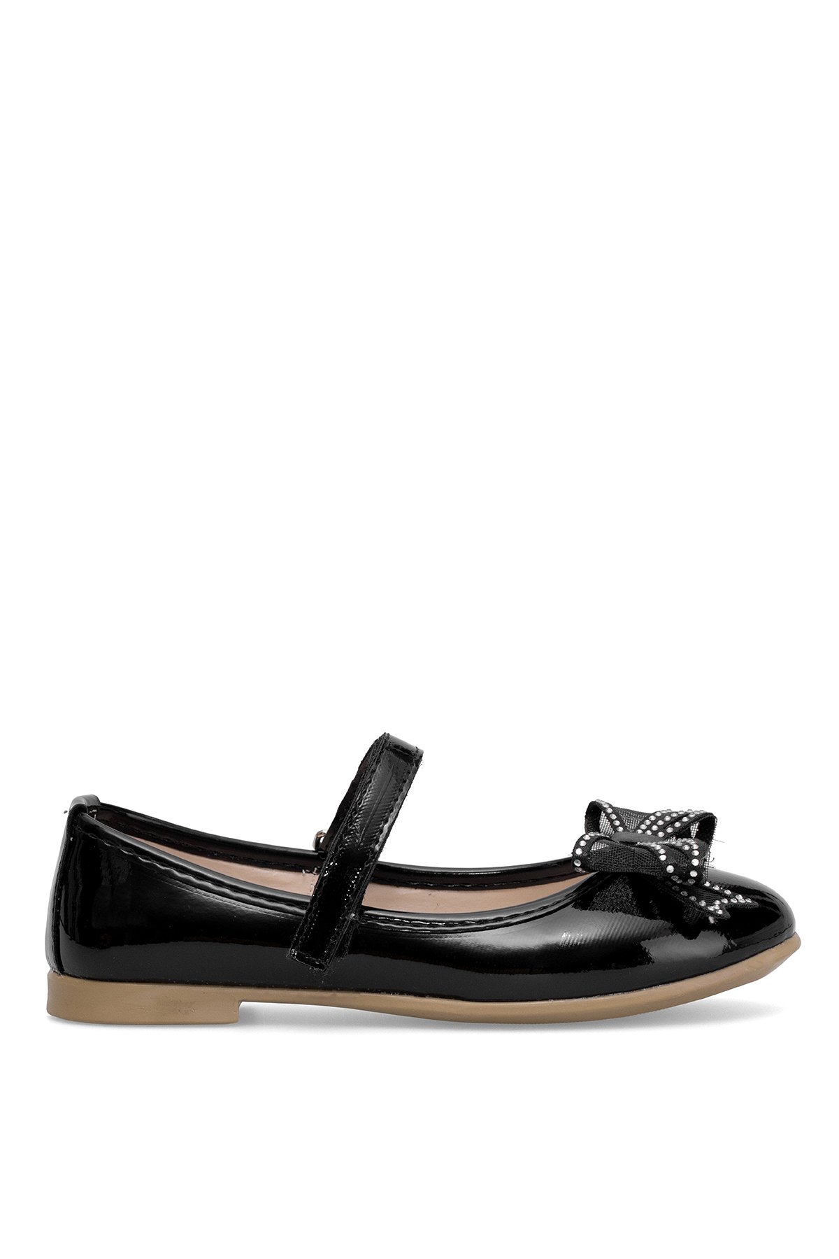 Elit HY-F-10003-25Y Filet Kız Çocuk Babet Siyah - Görsel 2