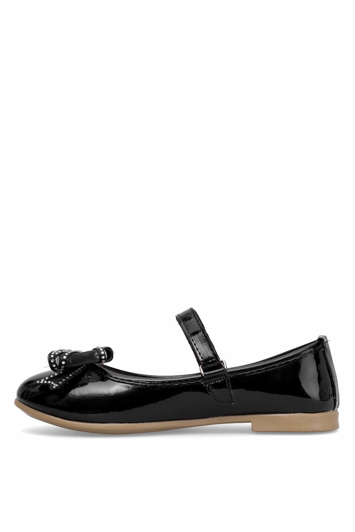 Elit HY-F-10003-25Y Filet Kız Çocuk Babet Siyah - Görsel 4