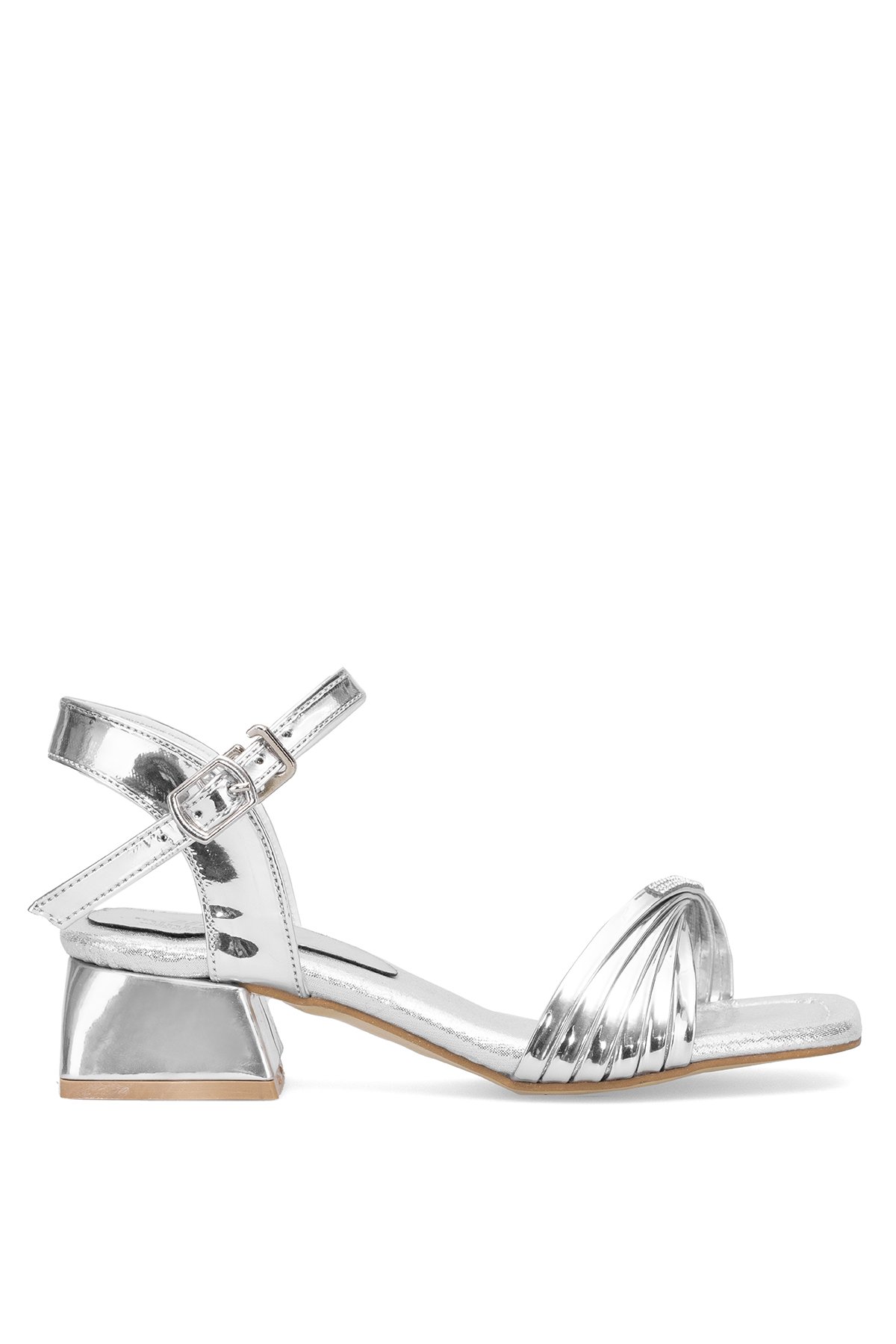 Elit ASK-F-40-25Y Filet Kız Çocuk Abiye Ayakkabı Gümüş - Görsel 2