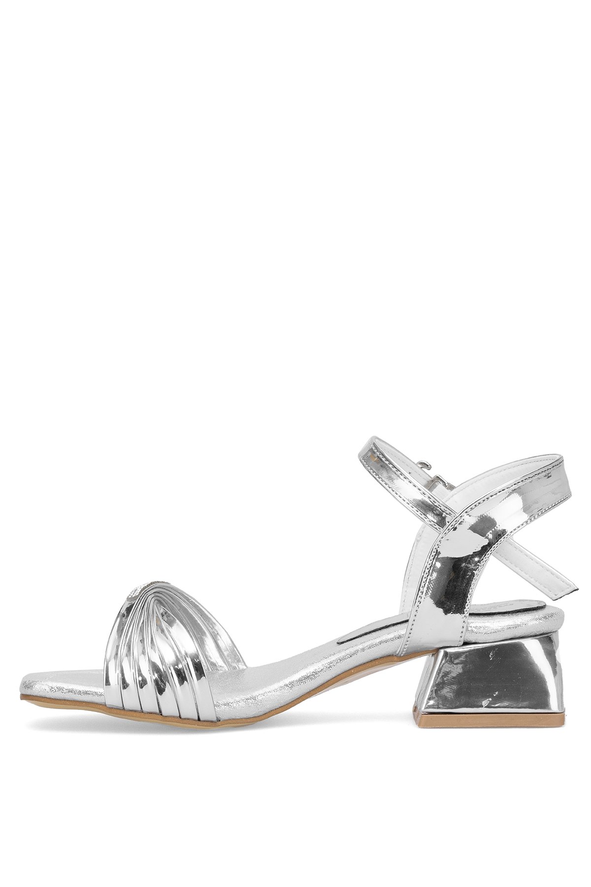 Elit ASK-F-40-25Y Filet Kız Çocuk Abiye Ayakkabı Gümüş - Görsel 4