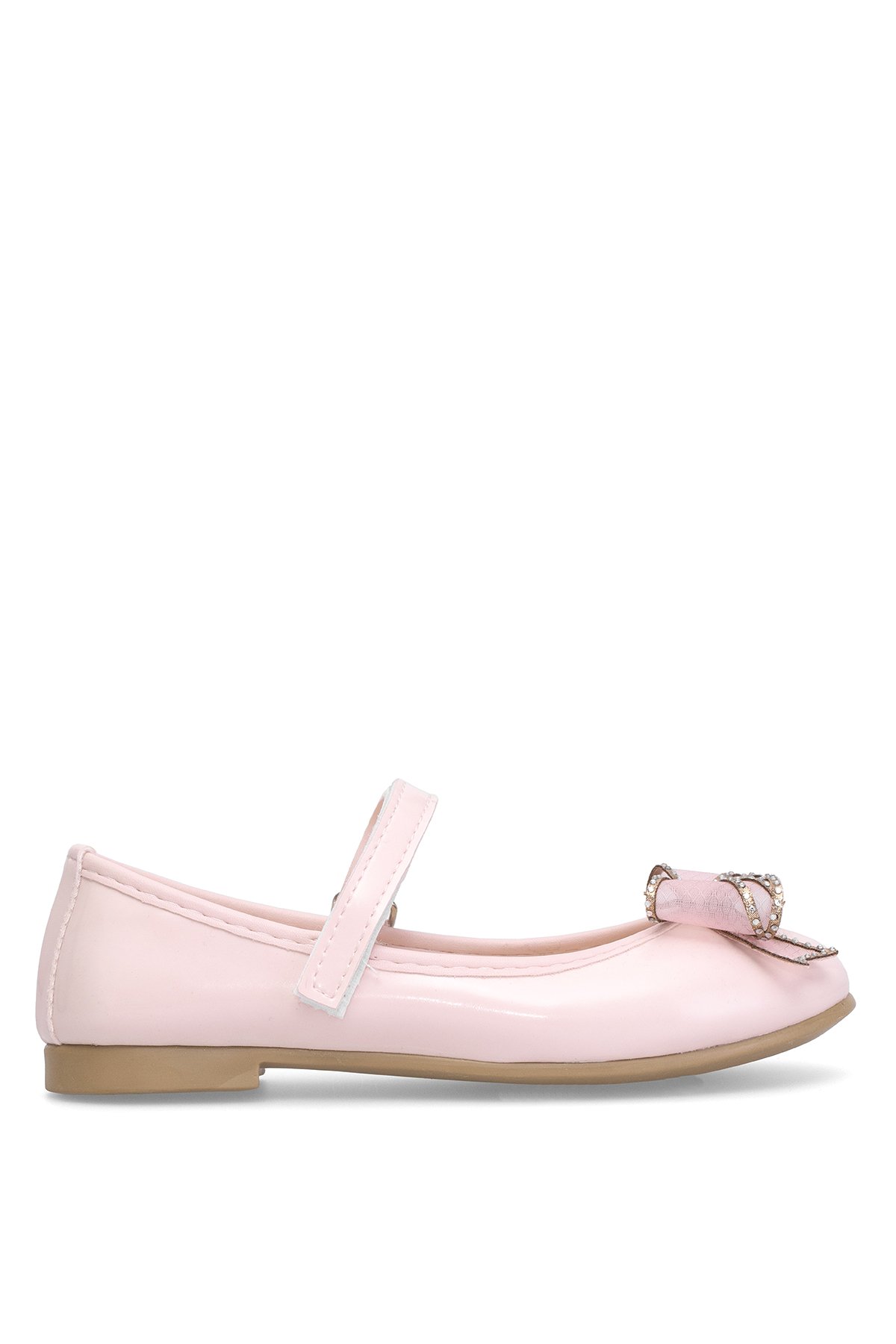 Elit HY-F-10003-25Y Filet Kız Çocuk Babet Pudra - Görsel 2