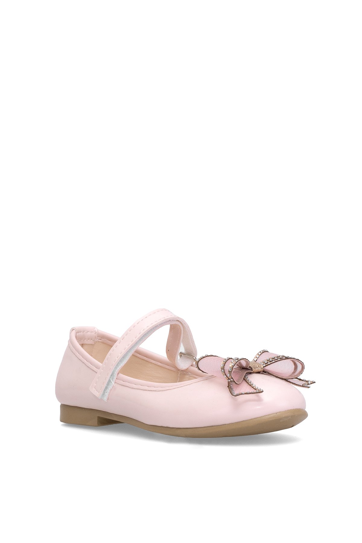 Elit HY-F-10003-25Y Filet Kız Çocuk Babet Pudra - Görsel 3