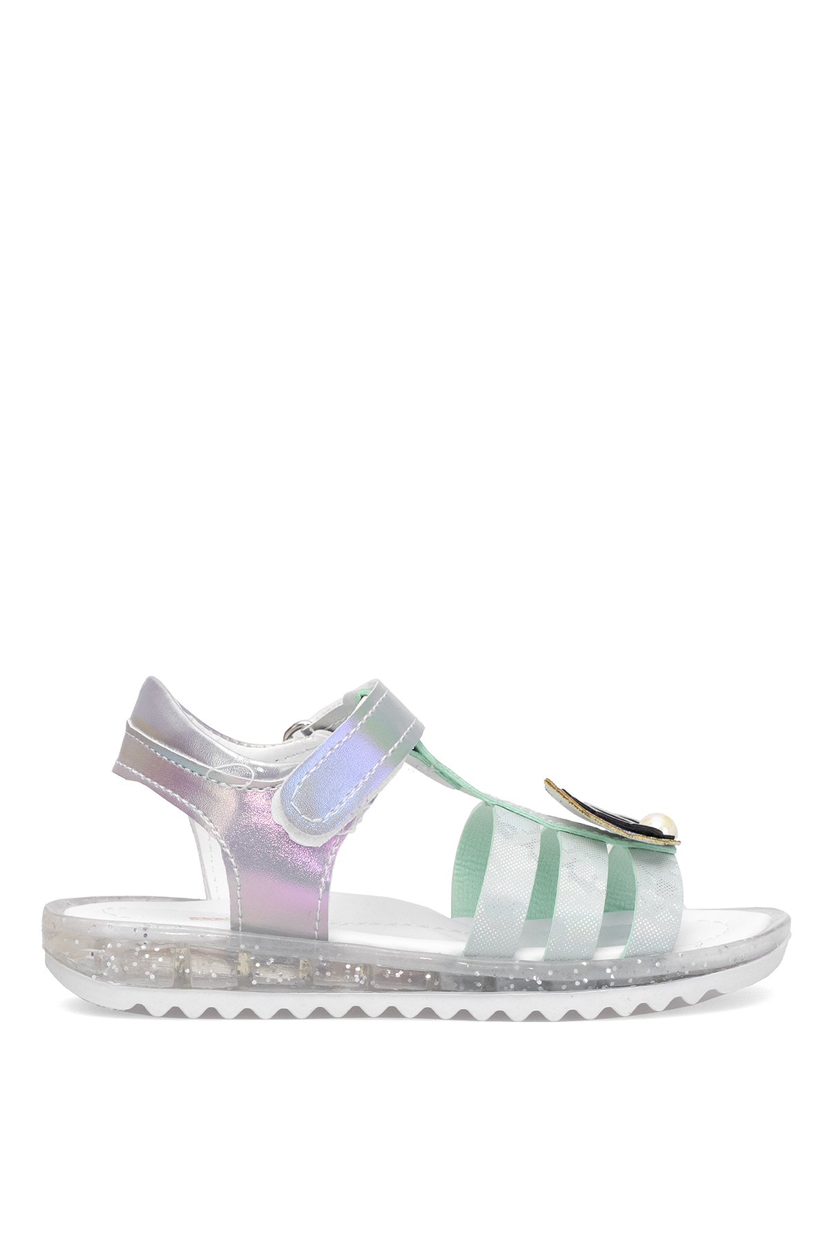 Elit ŞA-P-034-25Y Patik Kız Çocuk Düz Sandalet Yeşil - Görsel 2