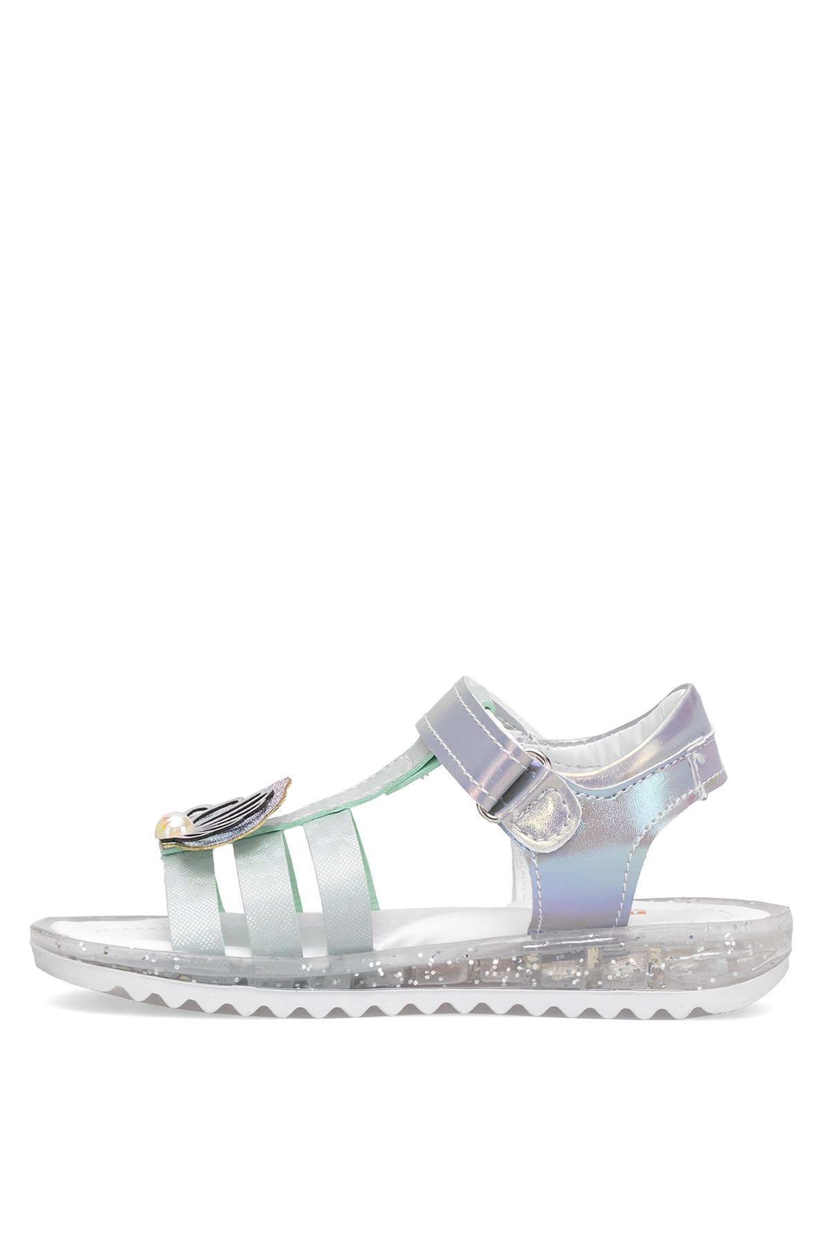 Elit ŞA-P-034-25Y Patik Kız Çocuk Düz Sandalet Yeşil - Görsel 4