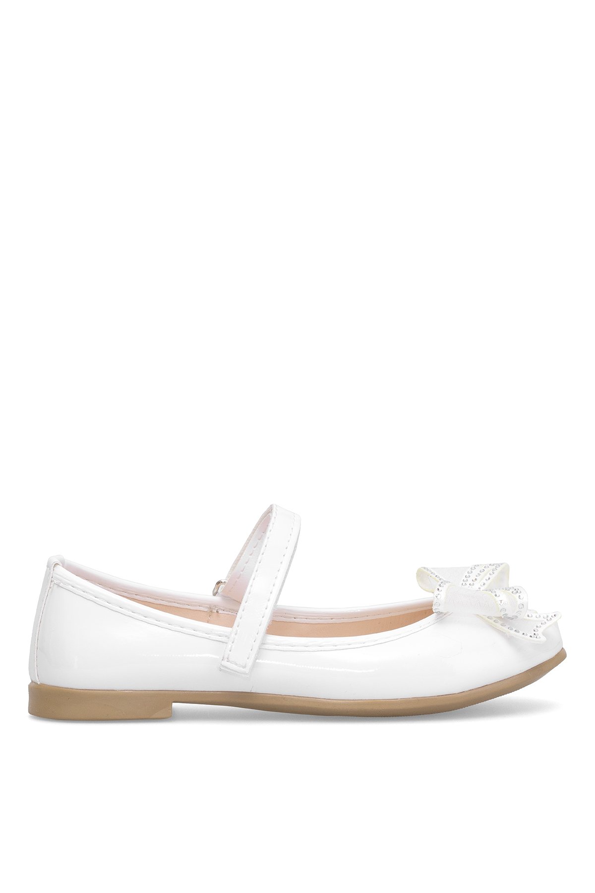 Elit HY-F-10003-25Y Filet Kız Çocuk Babet Beyaz - Görsel 2