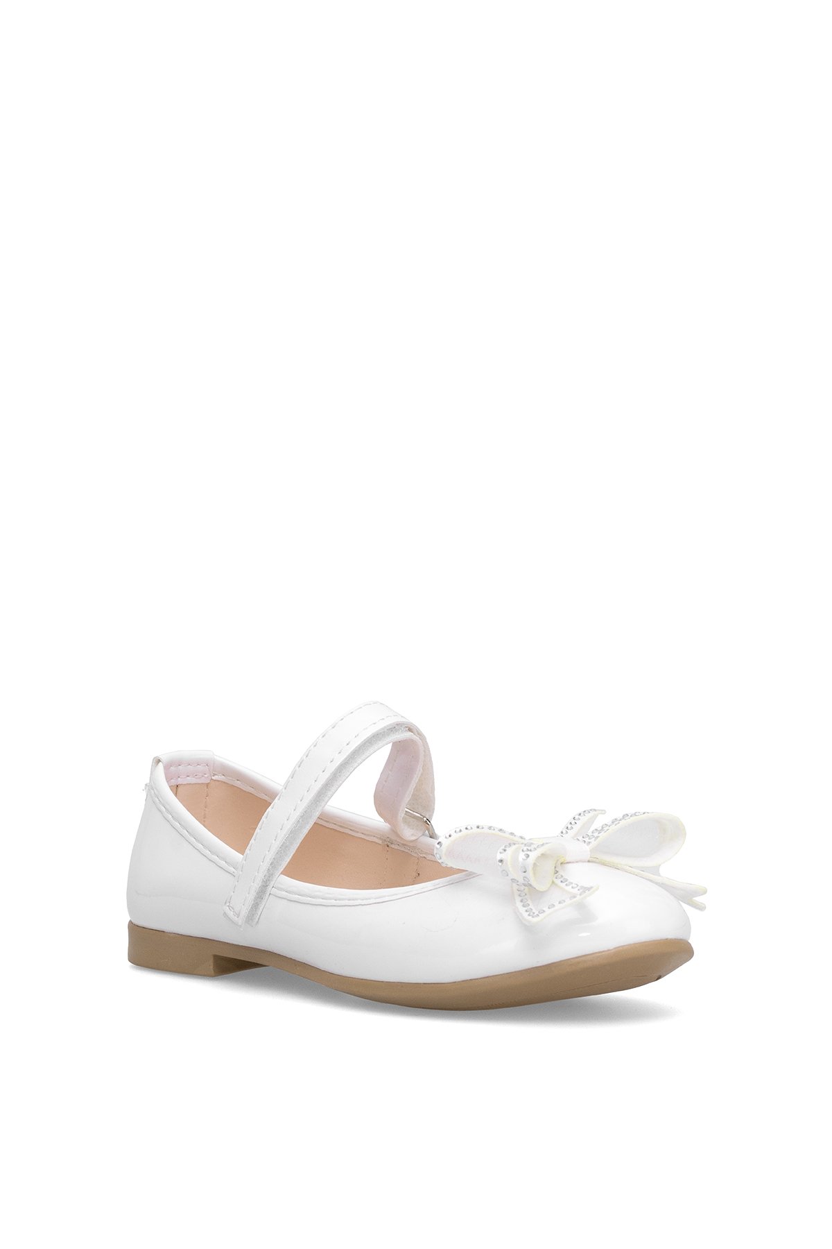 Elit HY-F-10003-25Y Filet Kız Çocuk Babet Beyaz - Görsel 3