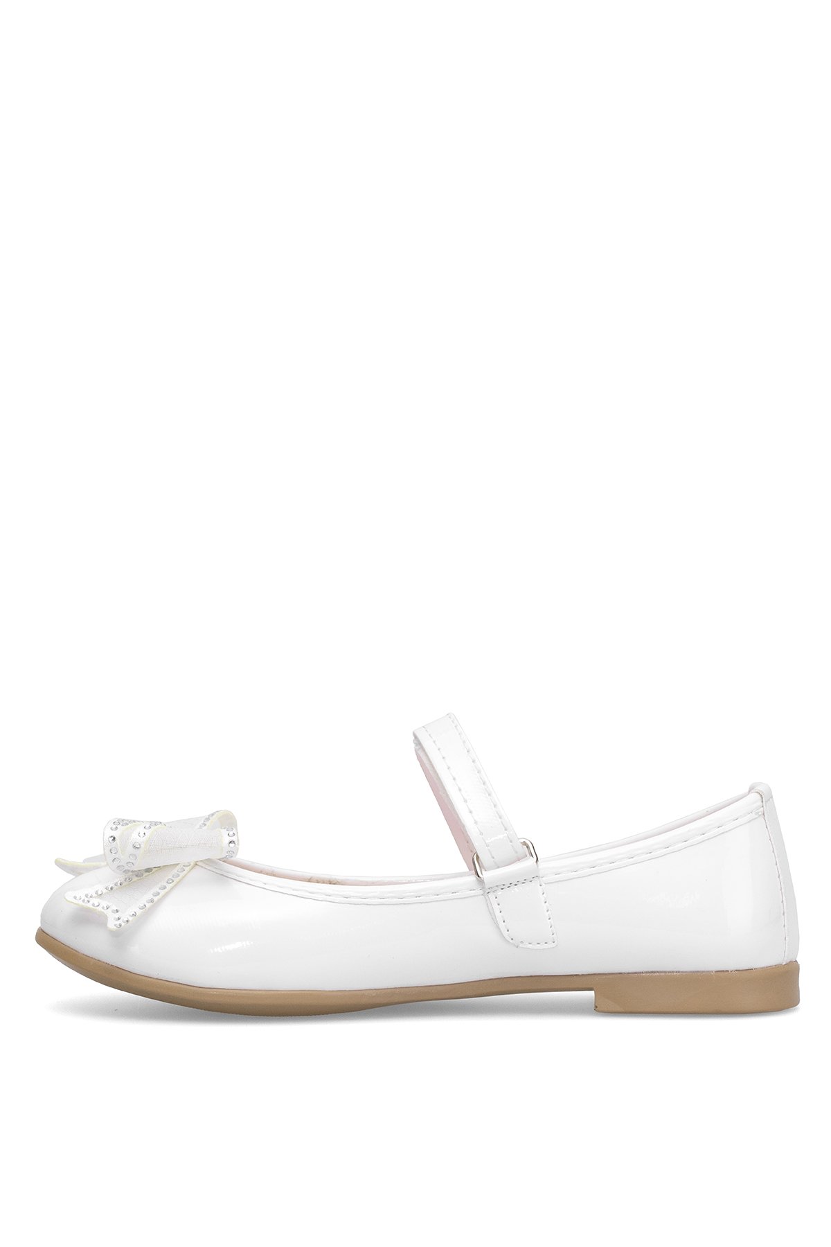 Elit HY-F-10003-25Y Filet Kız Çocuk Babet Beyaz - Görsel 4