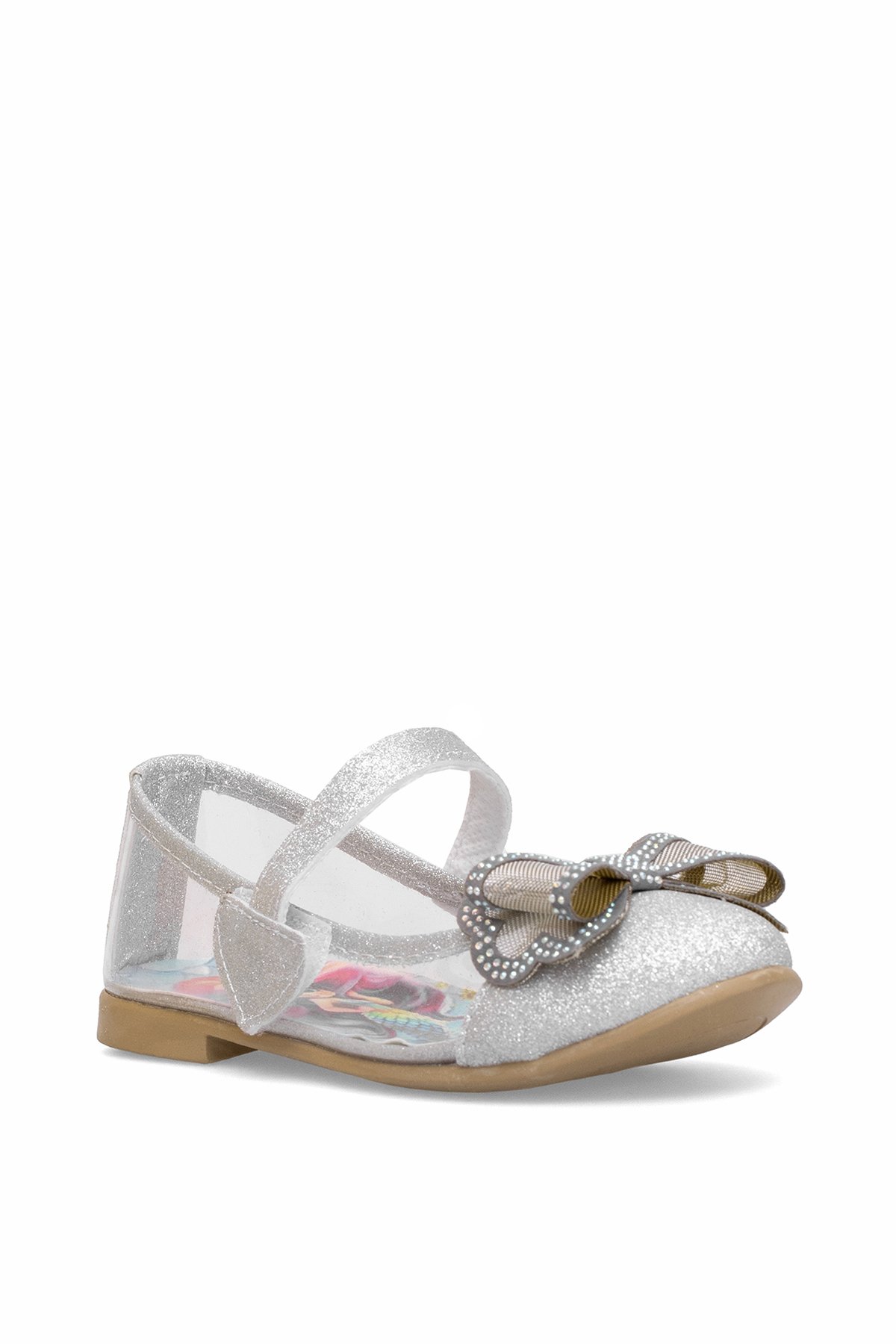 Elit HY-F-2004-25Y Filet Kız Çocuk Babet Gümüş - Görsel 3