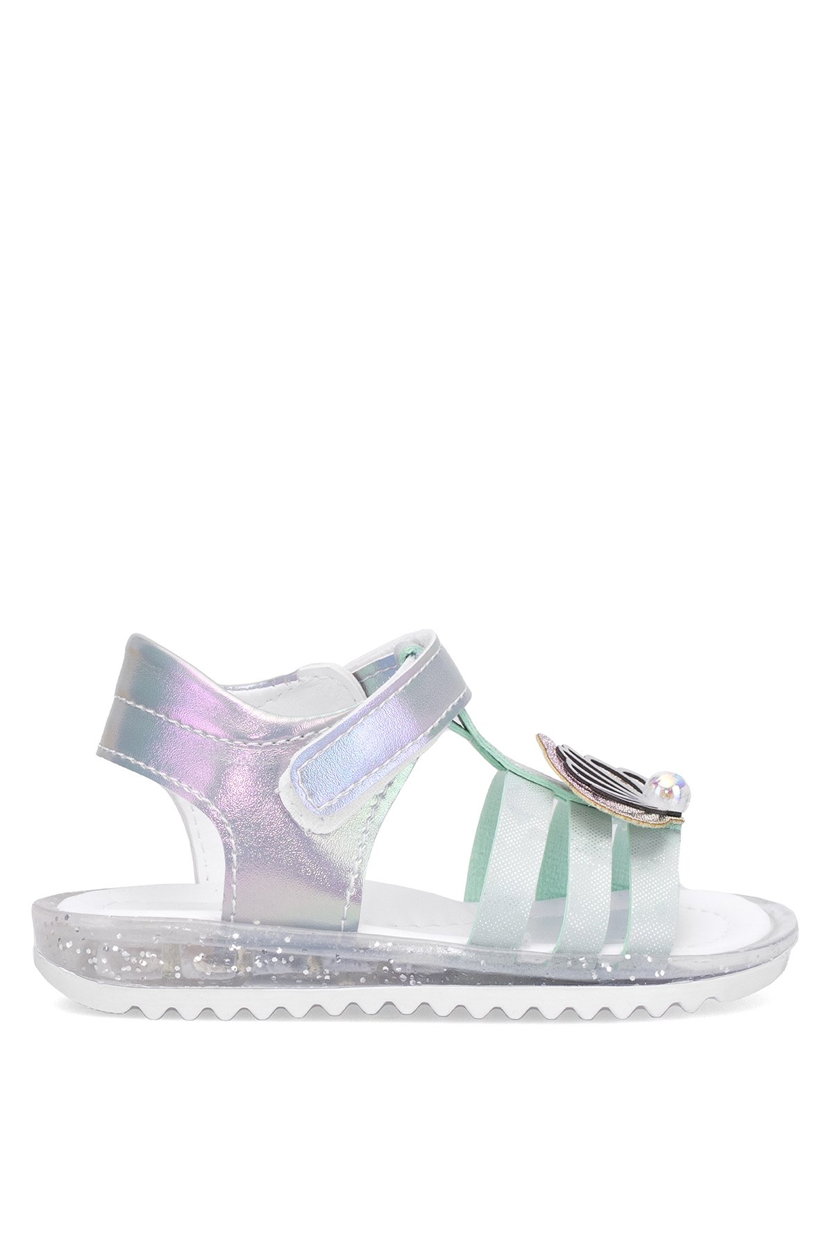 Elit ŞA-B-034-25Y Bebe Kız Çocuk Düz Sandalet Yeşil - Görsel 2