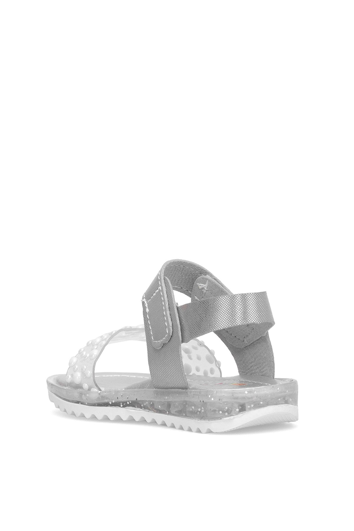 Elit ŞA-B-036-25Y Bebe Kız Çocuk Düz Sandalet Gümüş - Görsel 5