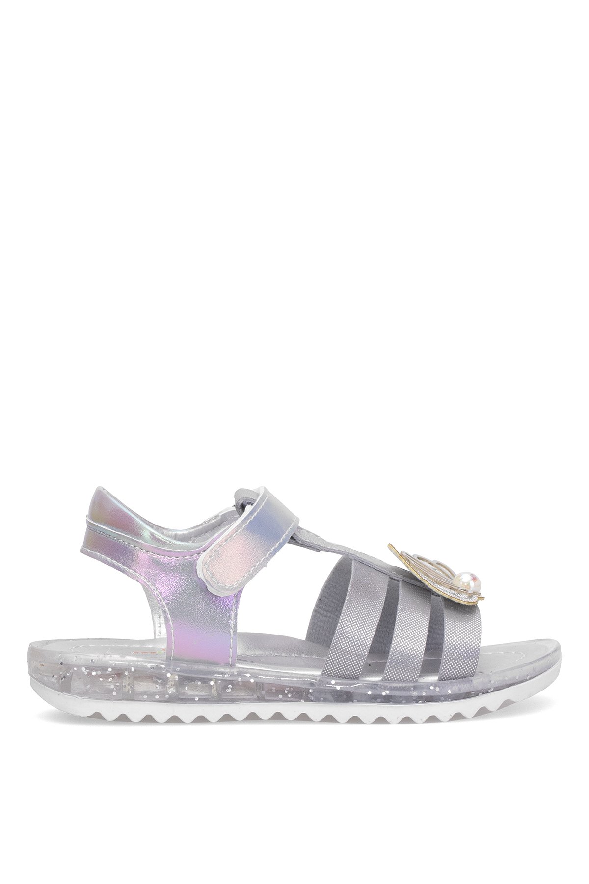 Elit ŞA-P-034-25Y Patik Kız Çocuk Düz Sandalet Gümüş - Görsel 2