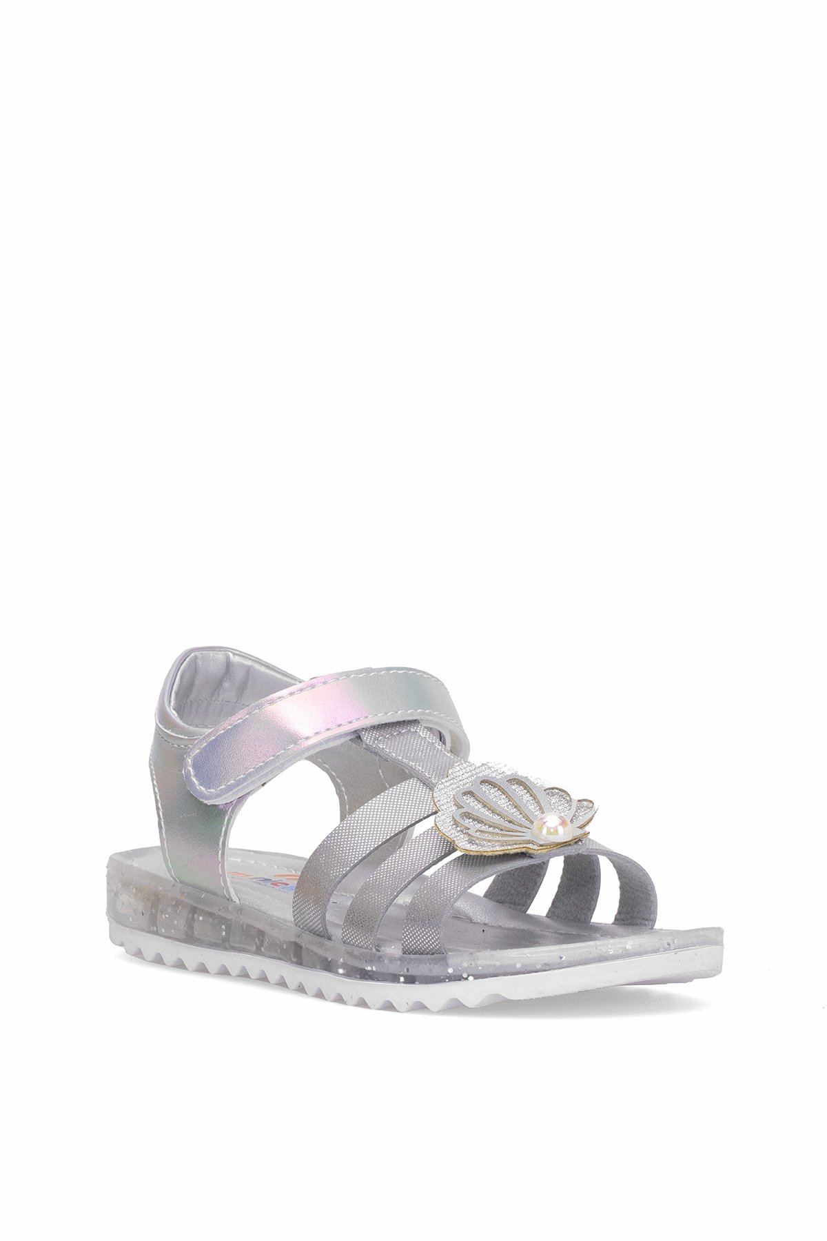 Elit ŞA-P-034-25Y Patik Kız Çocuk Düz Sandalet Gümüş - Görsel 3
