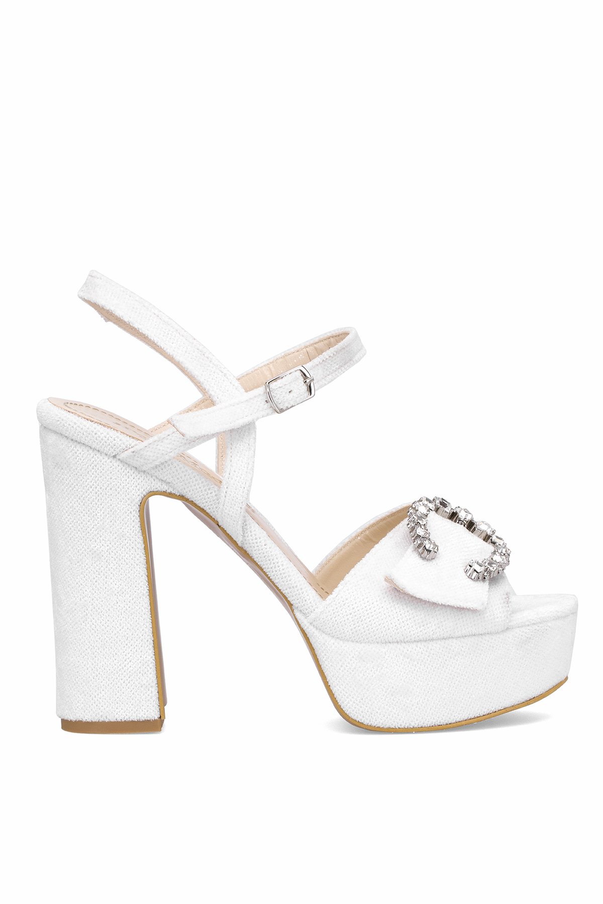 Elit PM08 K2051-1T Kadın Platform Ayakkabı Beyaz - Görsel 2