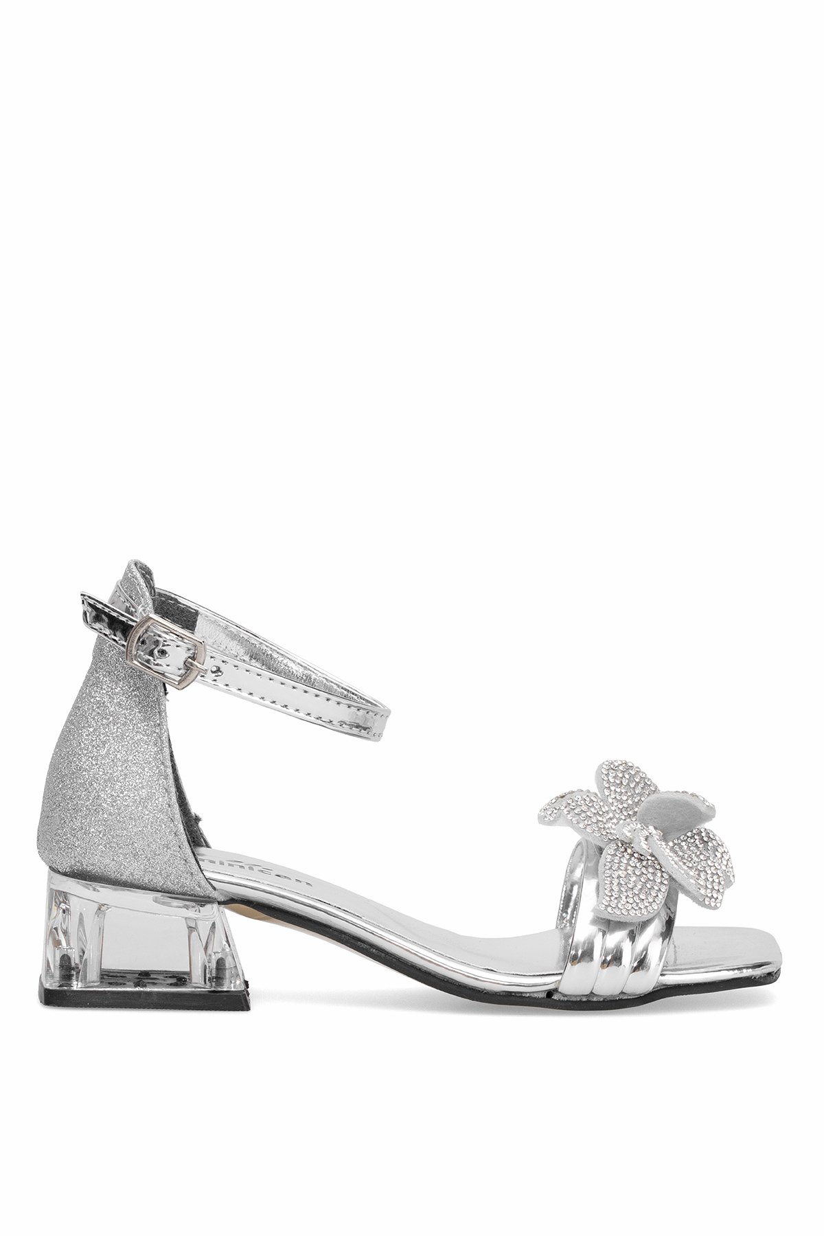 Elit BR-F-105-25Y Filet Kız Çocuk Abiye Ayakkabı Gümüş - Görsel 2