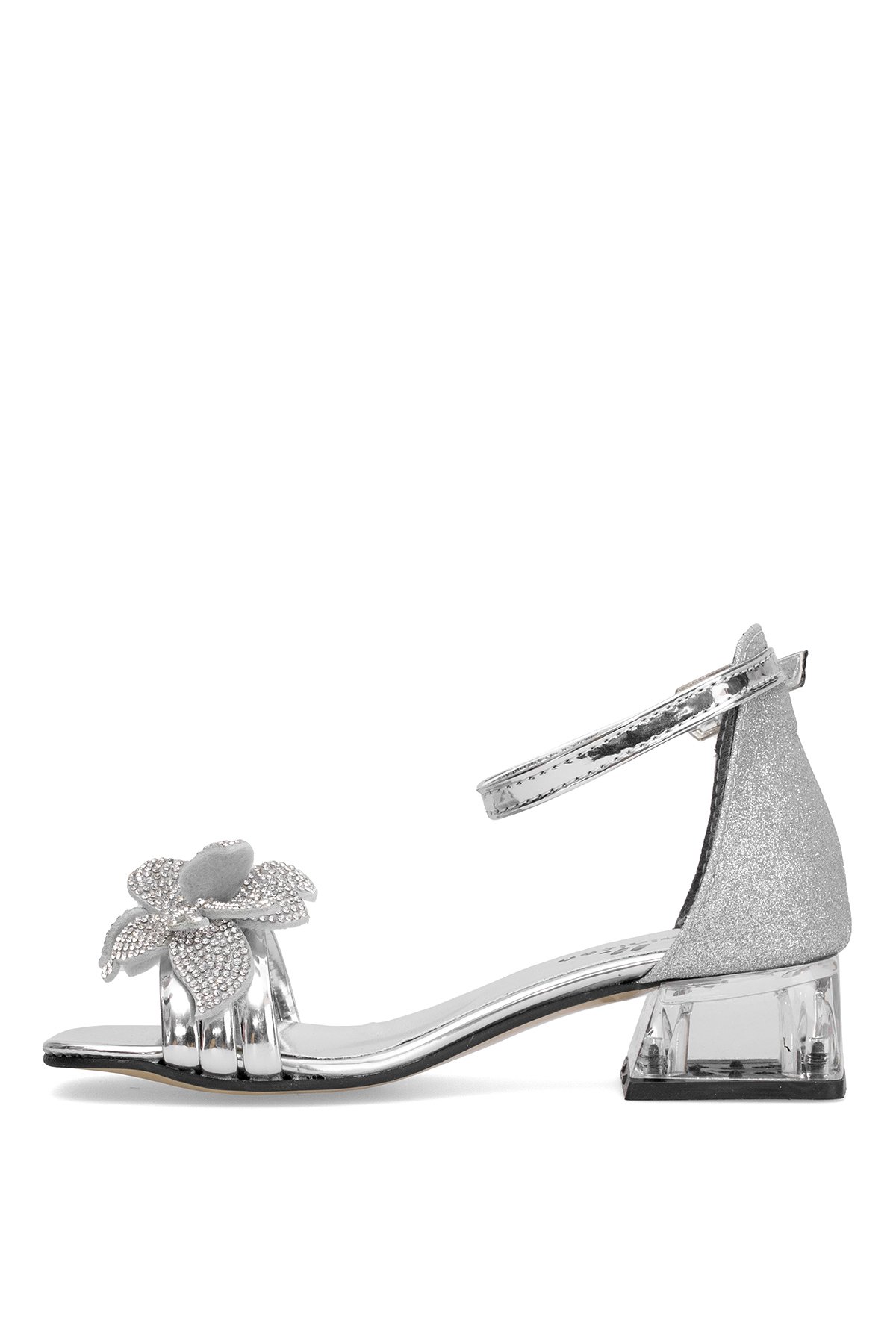 Elit BR-F-105-25Y Filet Kız Çocuk Abiye Ayakkabı Gümüş - Görsel 4