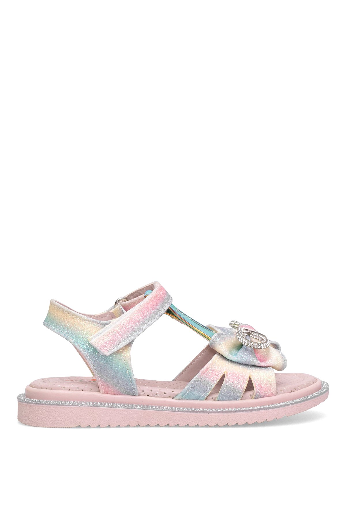 Elit J-P-600-25Y Patik Kız Çocuk Düz Sandalet Gökkuşağı - Görsel 2