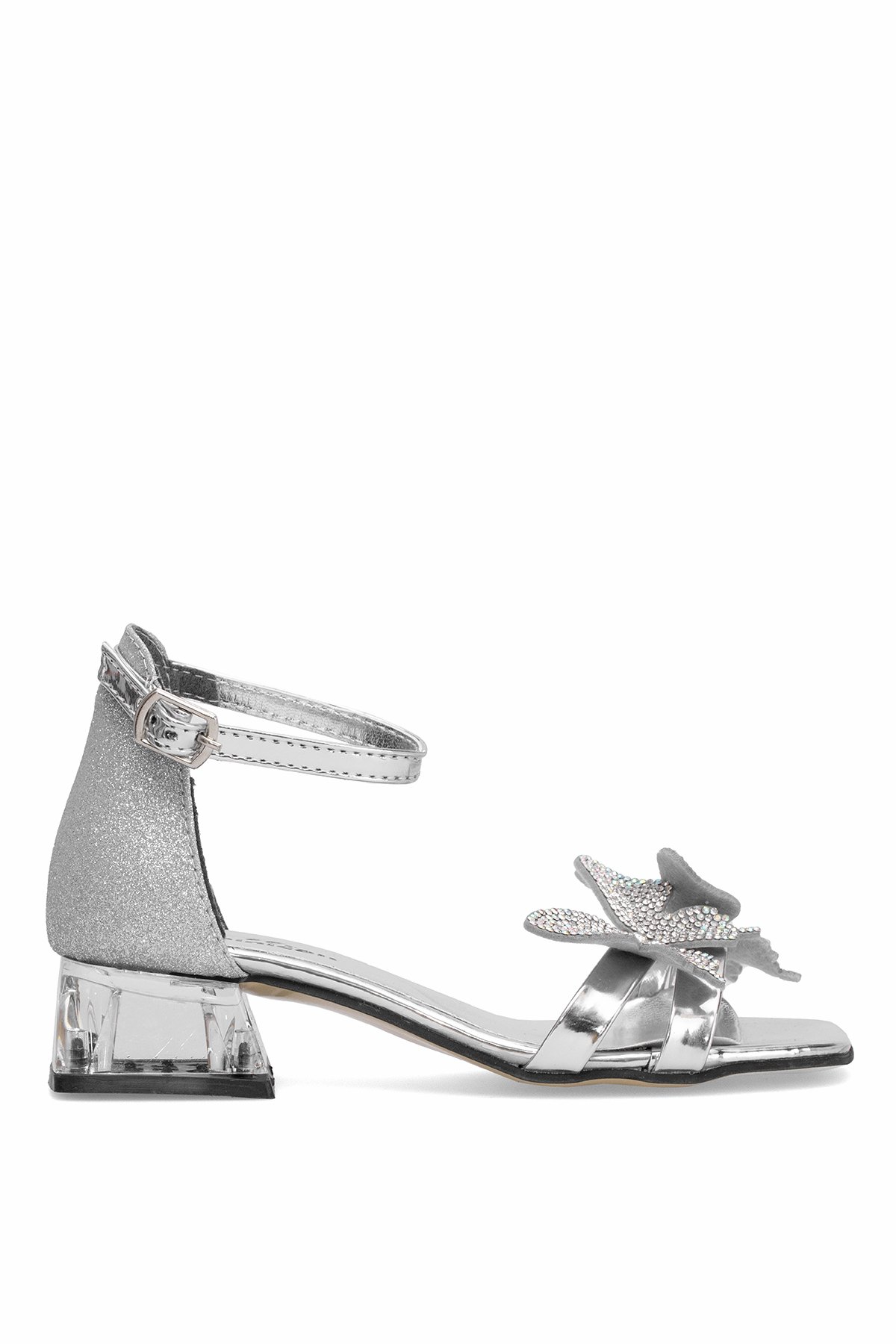 Elit BR-F-150-25Y Filet Kız Çocuk Abiye Ayakkabı Gümüş - Görsel 2