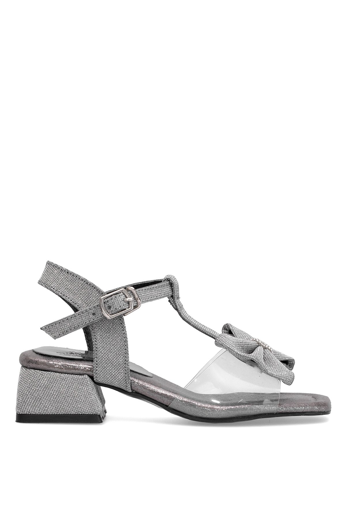 Elit ASK-F-42-25Y Filet Kız Çocuk Abiye Ayakkabı Platin - Görsel 2