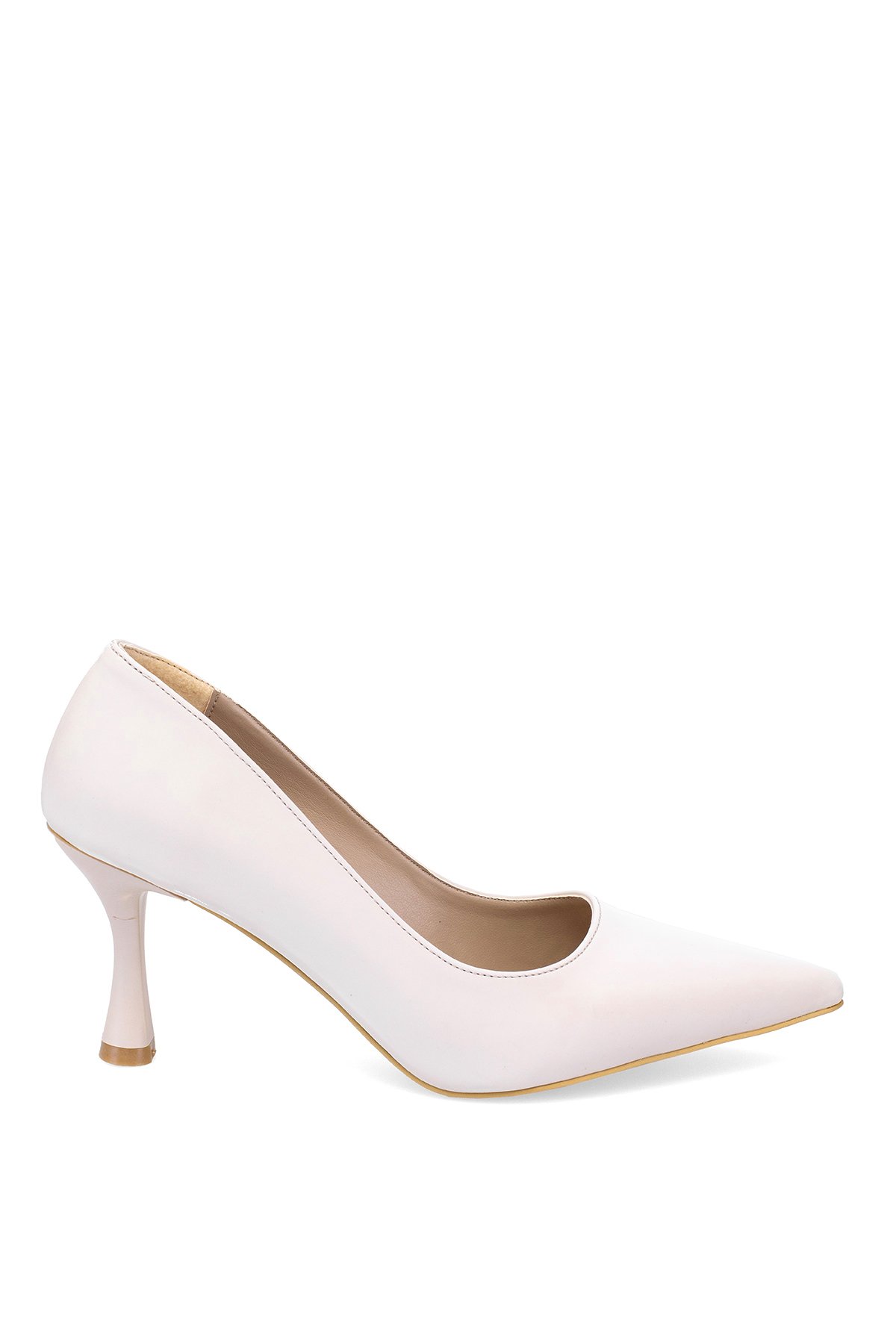 Elit MST1184V Kadın Klasik Topuklu ayakkabı Ten - Görsel 2