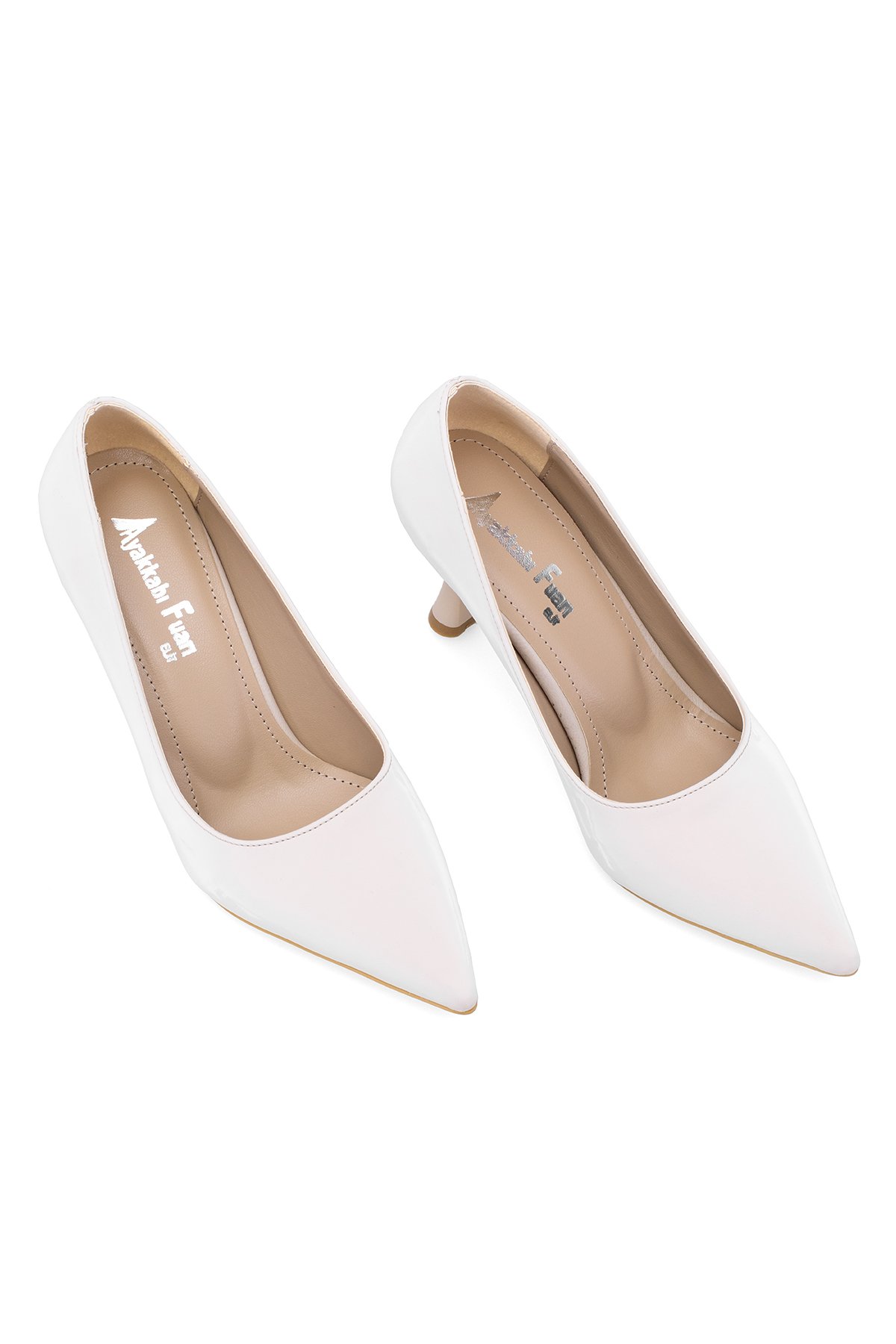 Elit MST1184V Kadın Klasik Topuklu ayakkabı Ten - Görsel 3