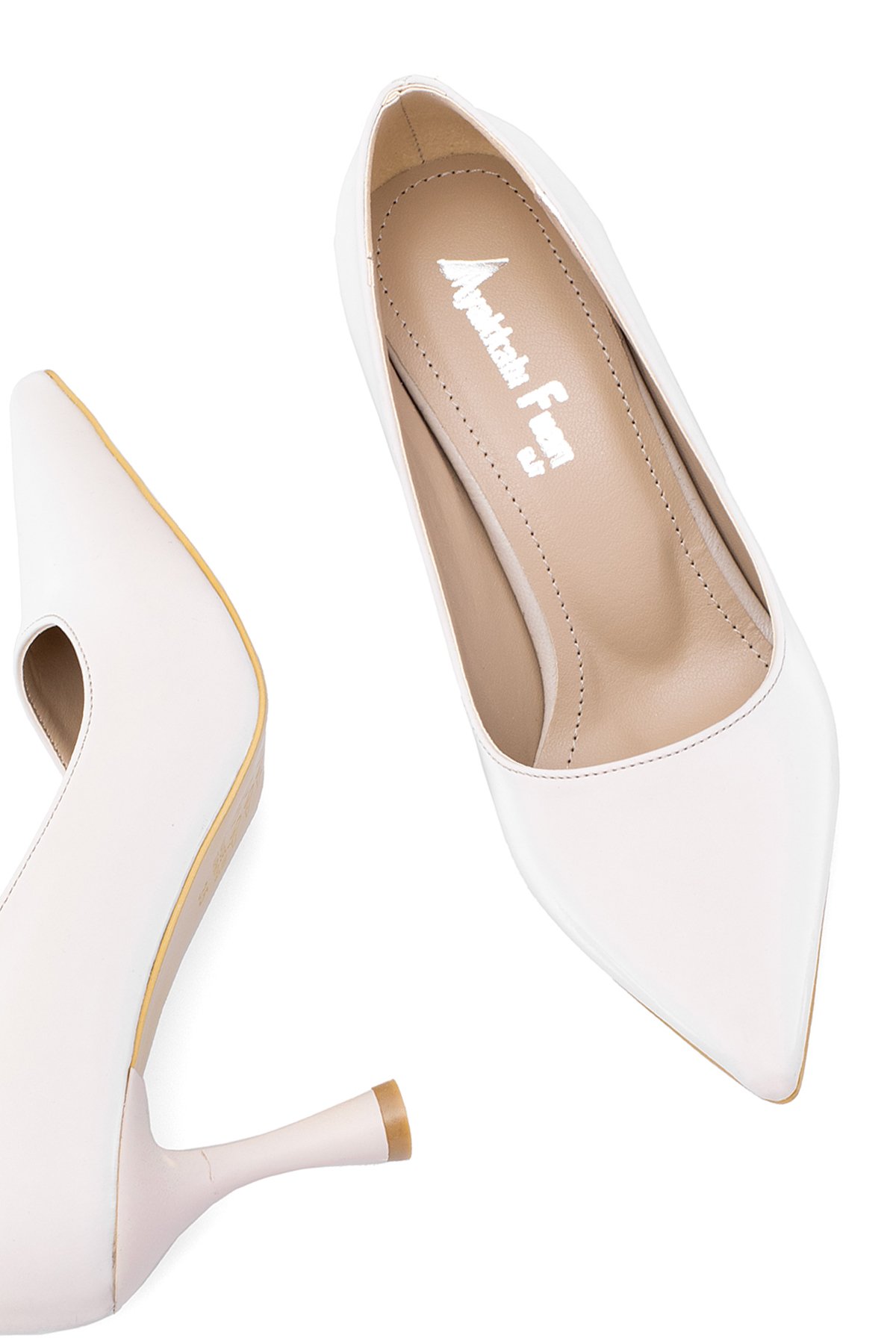 Elit MST1184V Kadın Klasik Topuklu ayakkabı Ten - Görsel 6