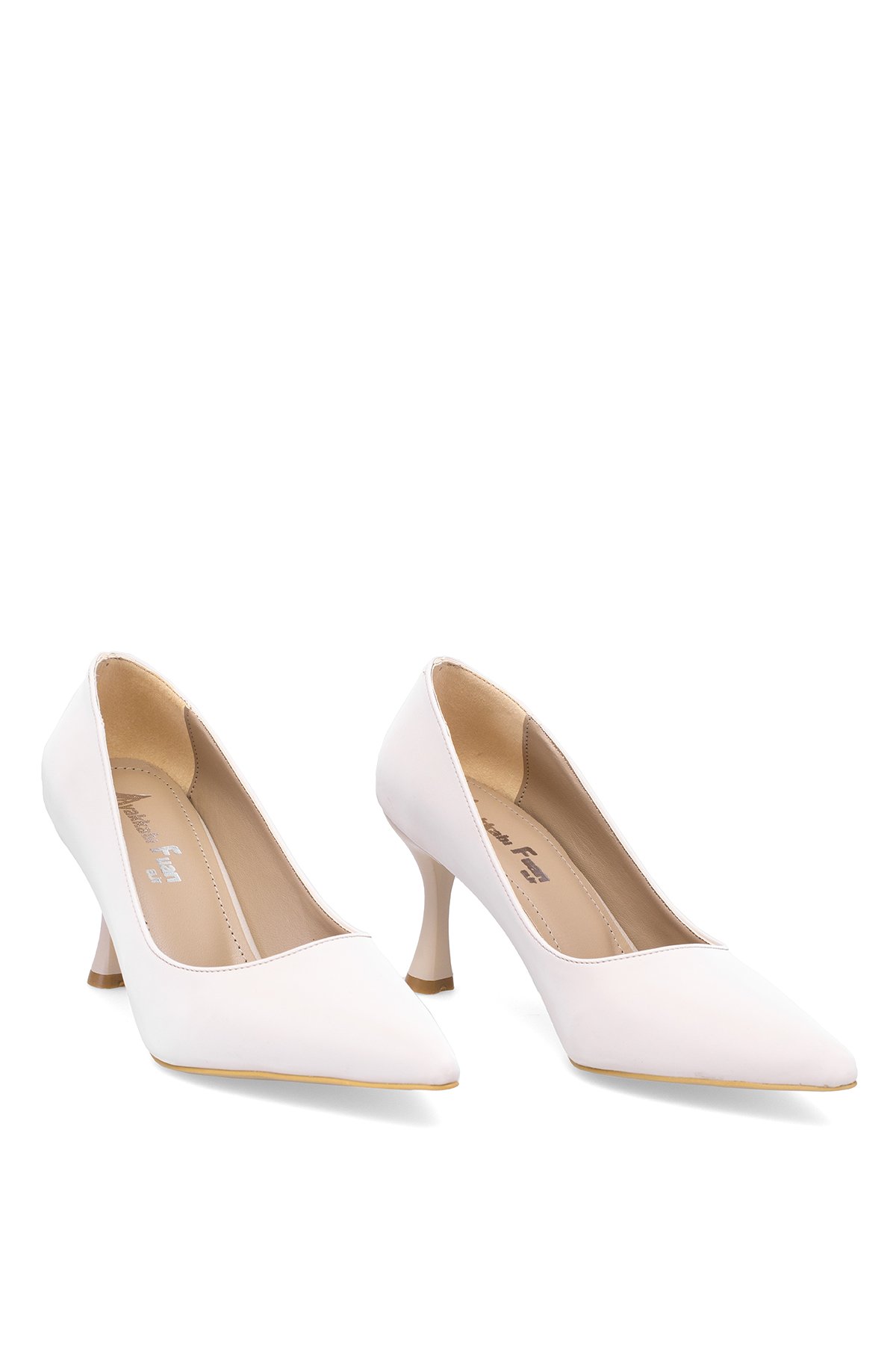 Elit MST1184V Kadın Klasik Topuklu ayakkabı Ten - Görsel 8