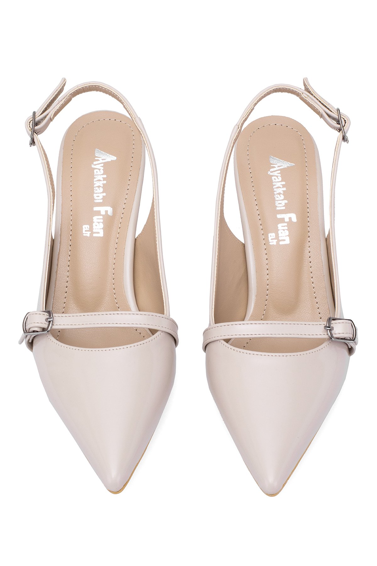 Elit MST950R Kadın Klasik Topuklu ayakkabı Ten - Görsel 4