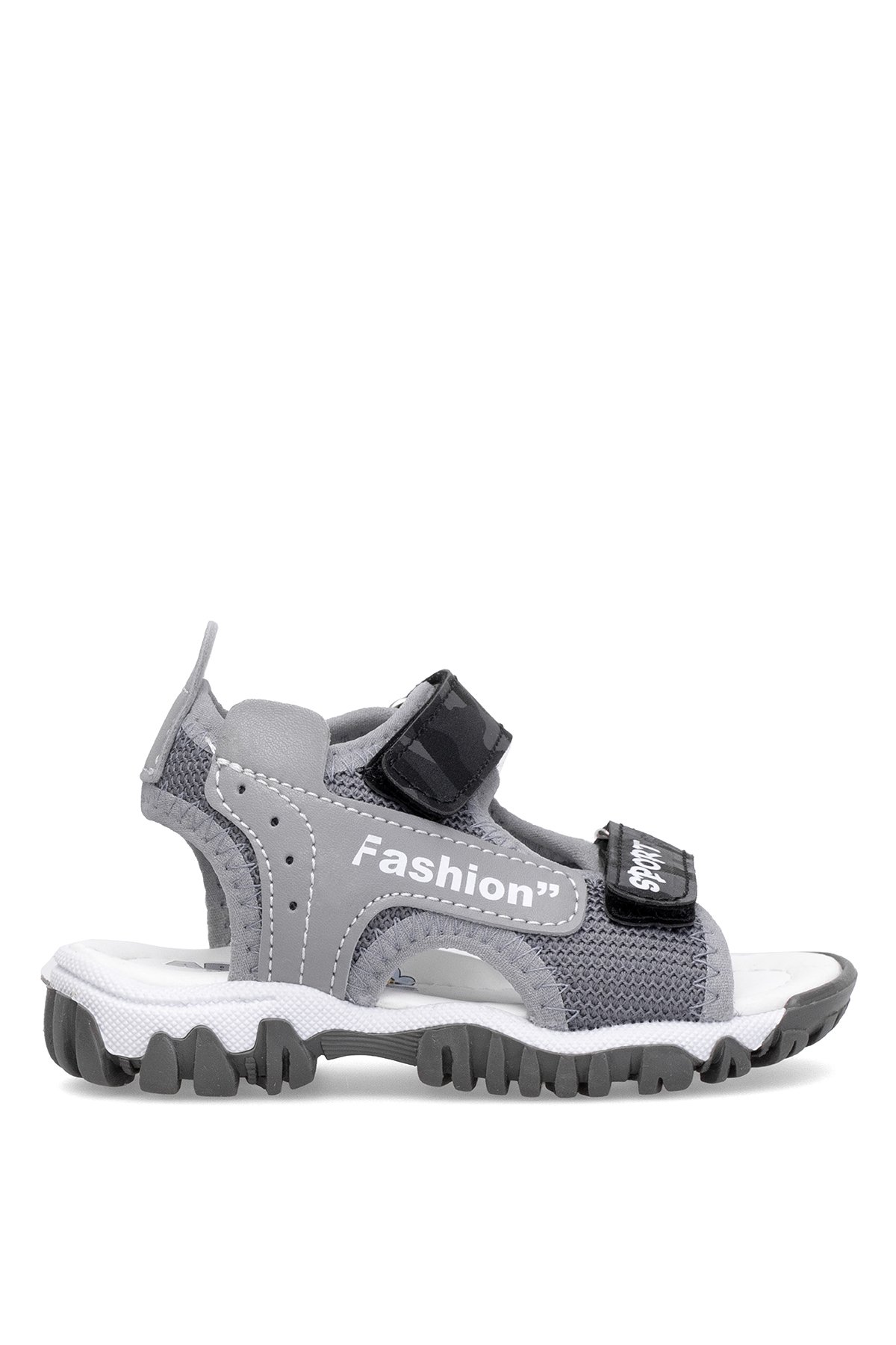 Elit ŞA-B-022-25Y Bebe Erkek Çocuk Düz Sandalet Gri - Görsel 2