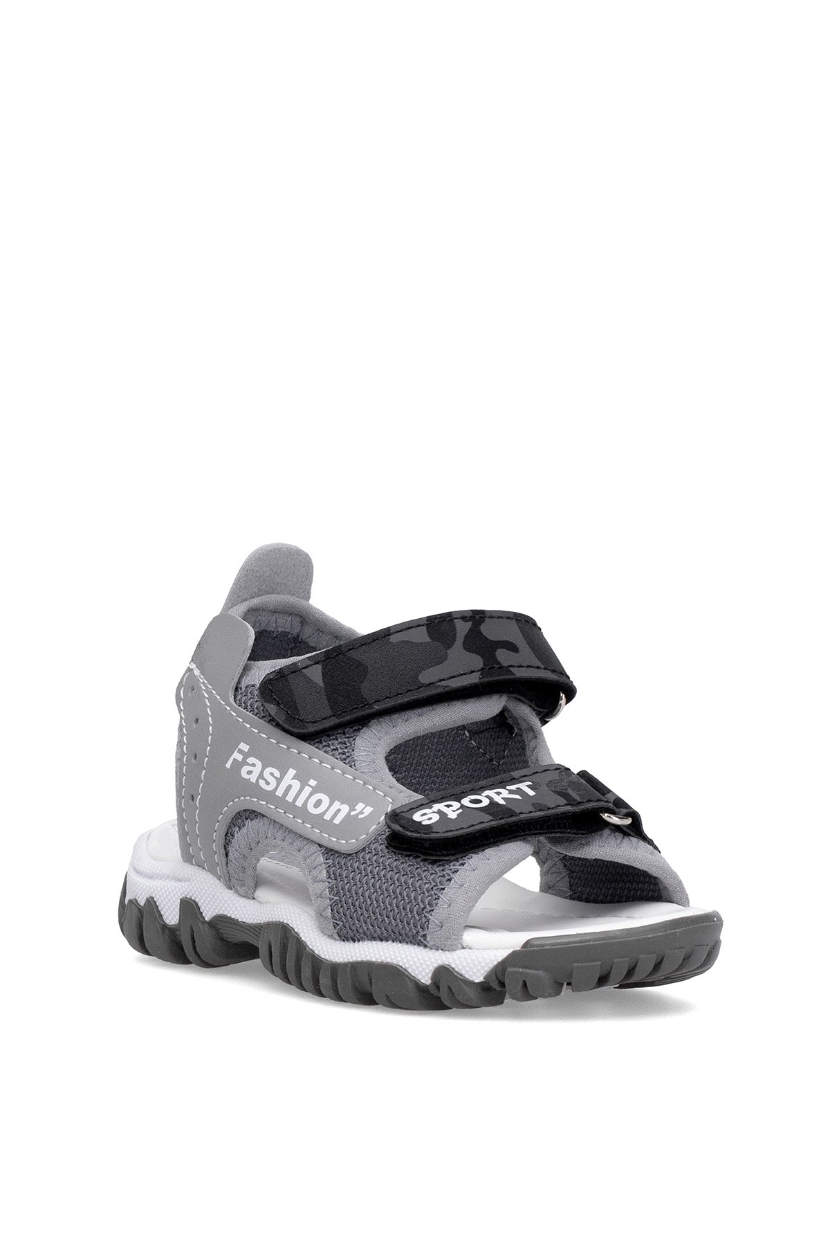 Elit ŞA-B-022-25Y Bebe Erkek Çocuk Düz Sandalet Gri - Görsel 3