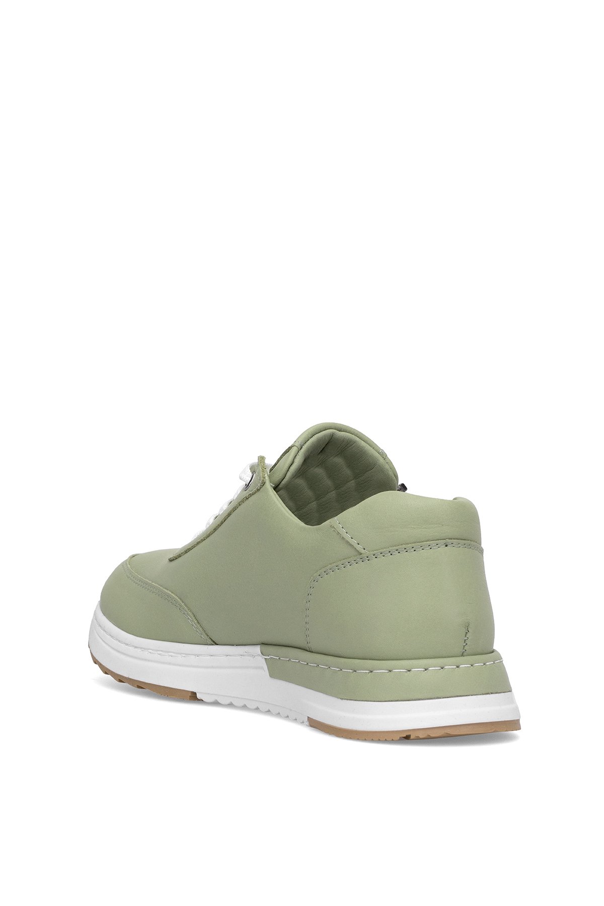 Elit ERLHUM385 Kadın Hakiki Deri Ortopedik Casual Ayakkabı Su Yeşili - Görsel 5