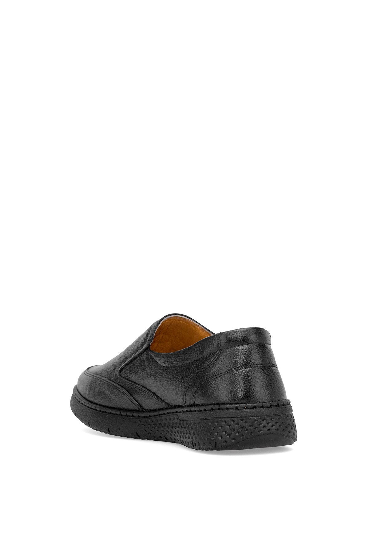 Elit SLEDU01C Erkek Hakiki Deri Casual Ayakkabı Siyah - Görsel 5