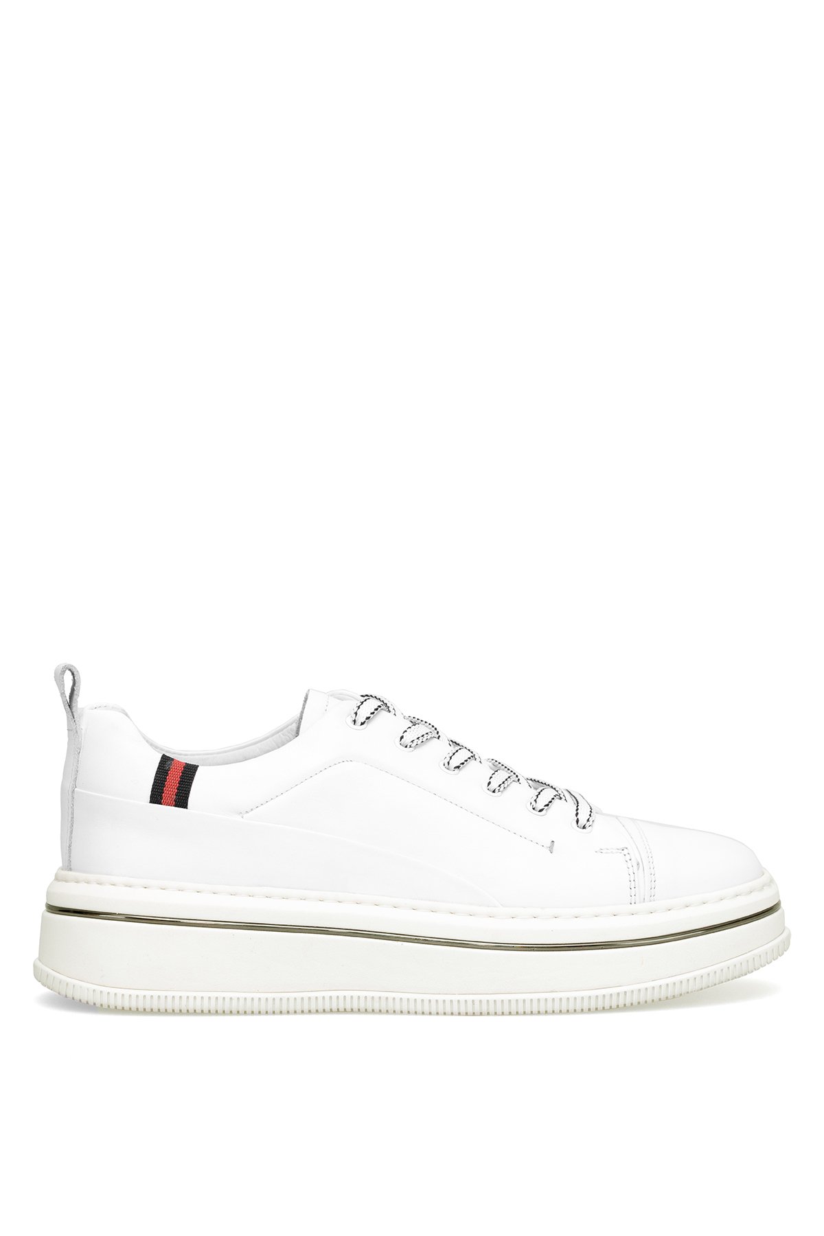 152-21095 Erkek Hakiki Deri Casual Ayakkabı Beyaz - Görsel 2