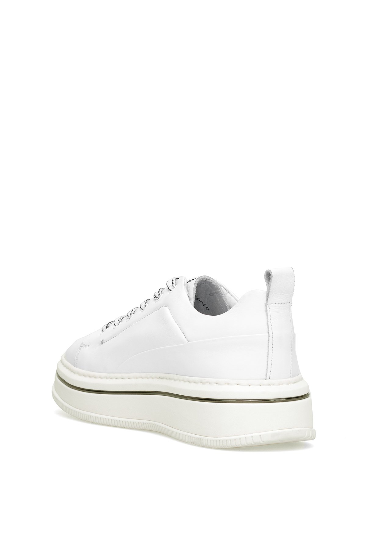 152-21095 Erkek Hakiki Deri Casual Ayakkabı Beyaz - Görsel 5