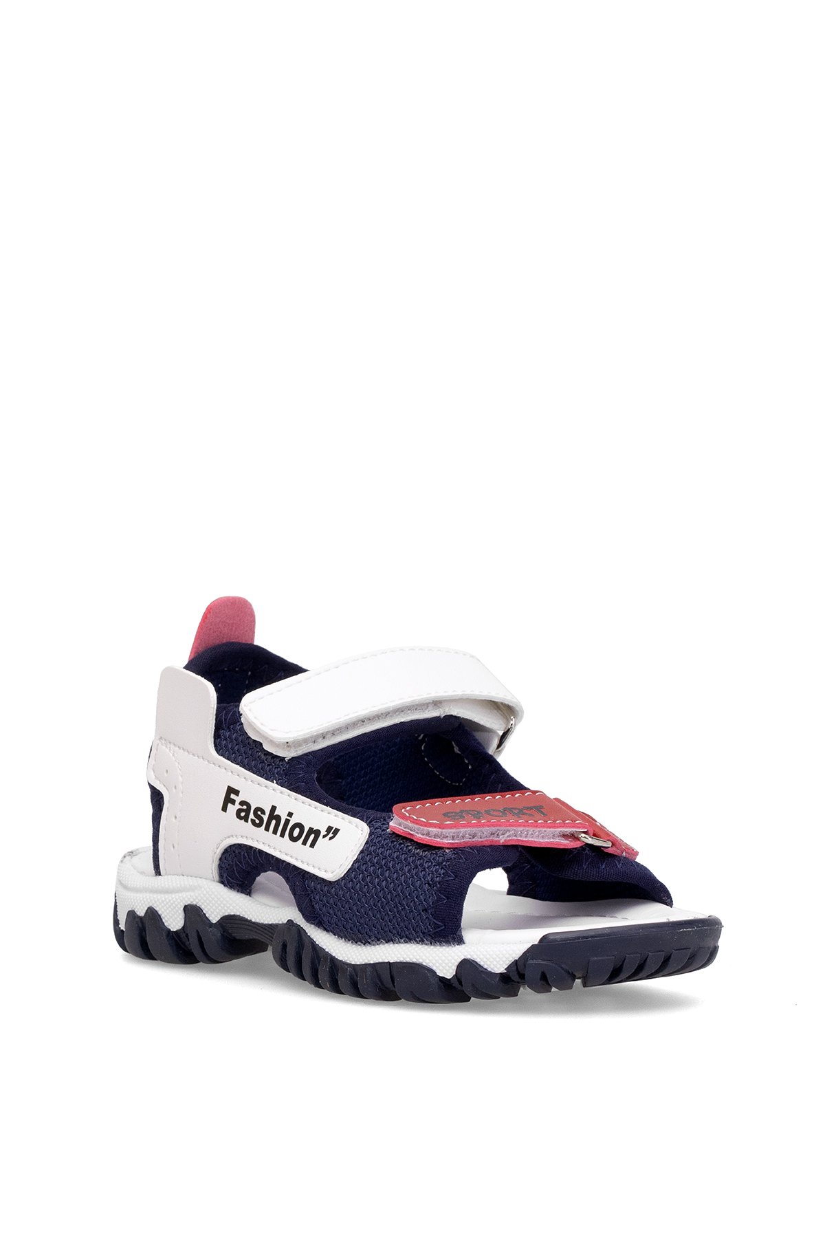 Elit ŞA-P-022-25Y Patik Erkek Çocuk Düz Sandalet Lacivert - Kırmızı - Görsel 3