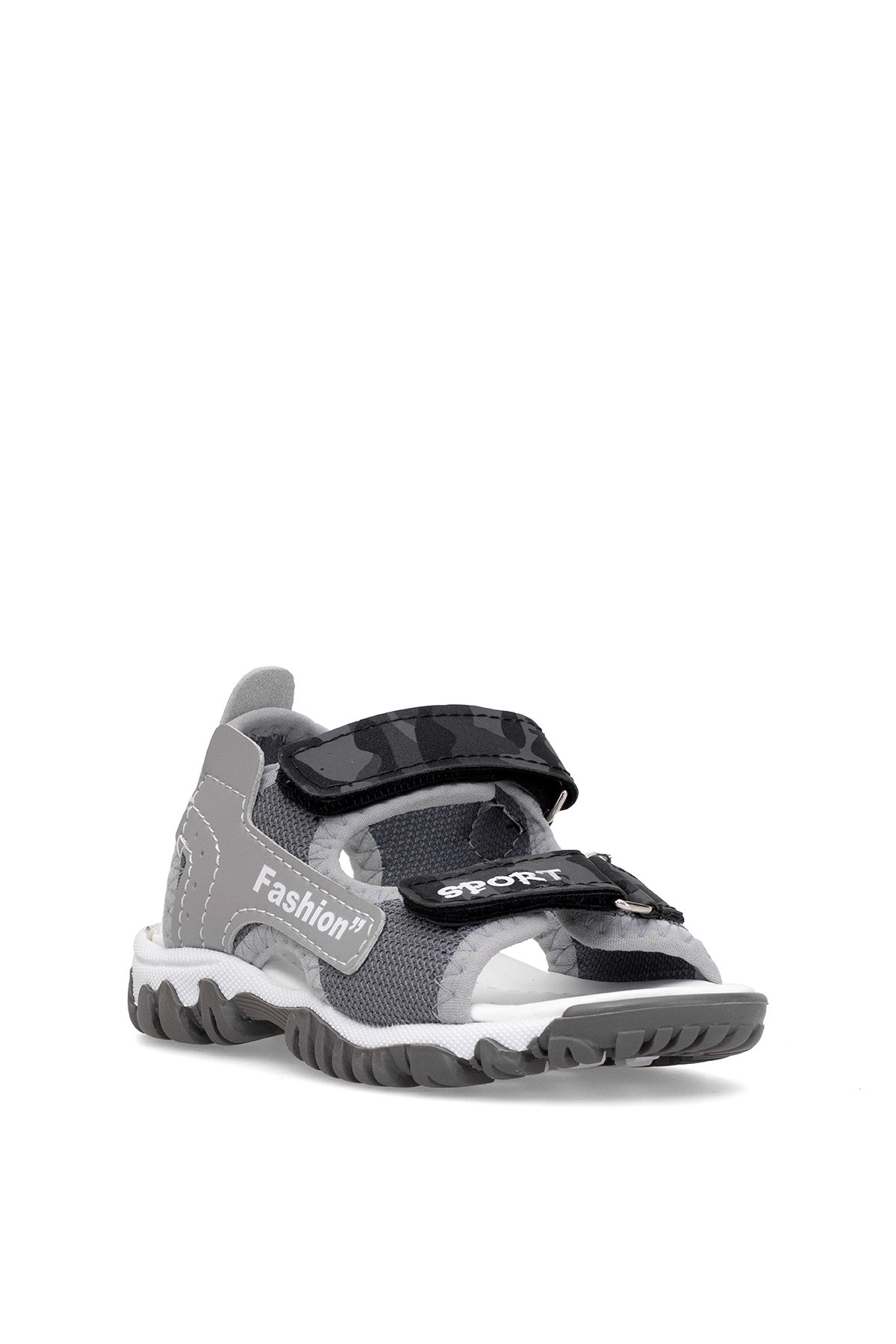 Elit ŞA-P-022-25Y Patik Erkek Çocuk Düz Sandalet Gri - Görsel 3