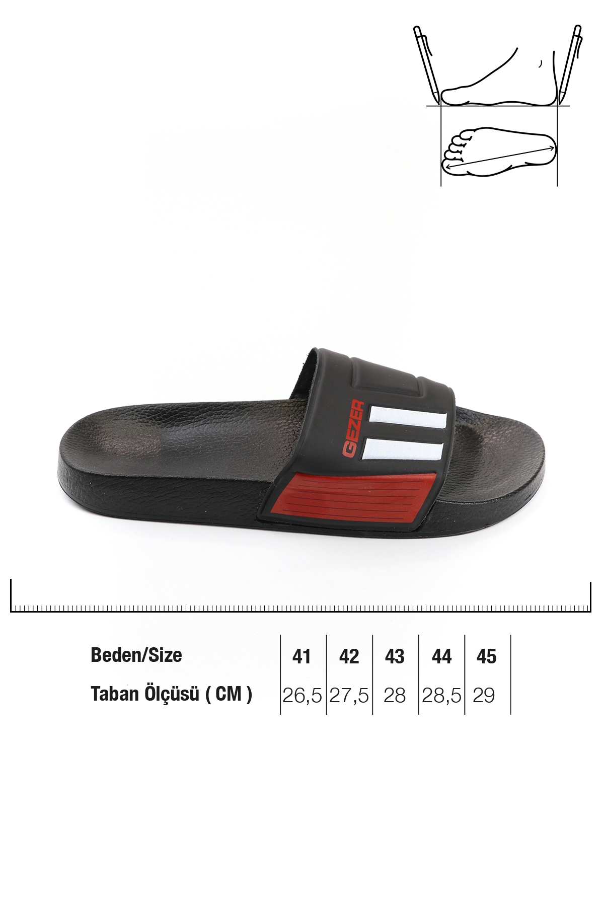 Gezer Gezer Siyah Yazlık Erkek Terlik Sandalet & Terlik | Flo Siyah - 3. görsel