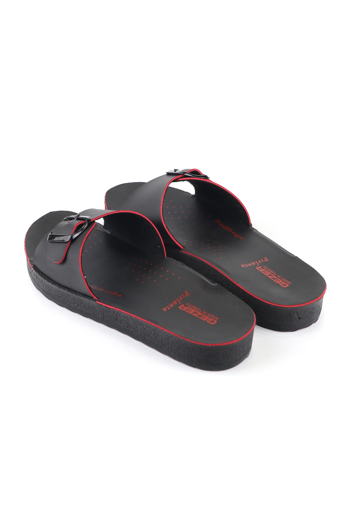 Yazlık Tek Toka Renkli Şerit Kadın Terlik - Görsel 4