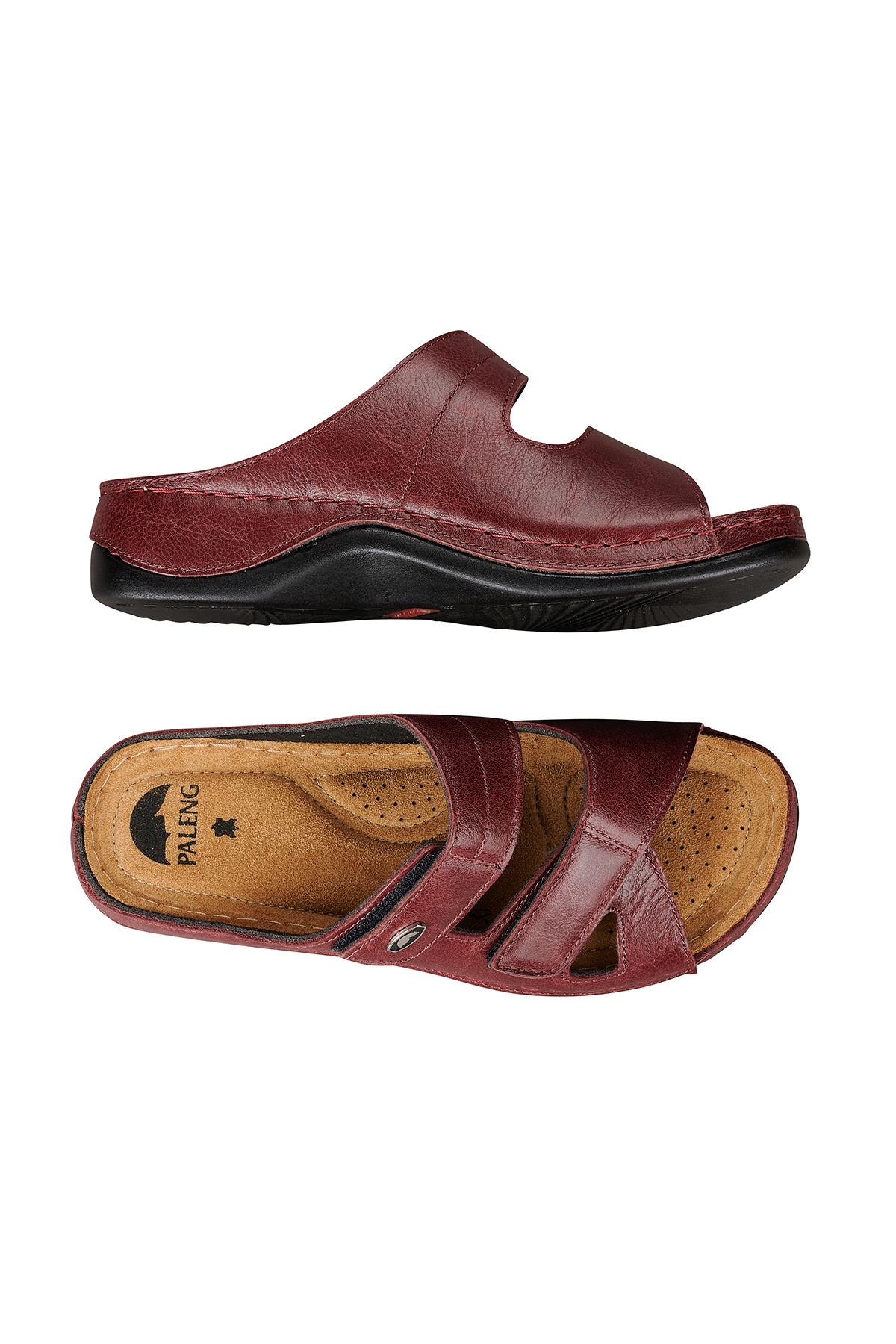 Gezer Kadın Ayarlanabilir Hakiki Deri Terlik - Görsel 5