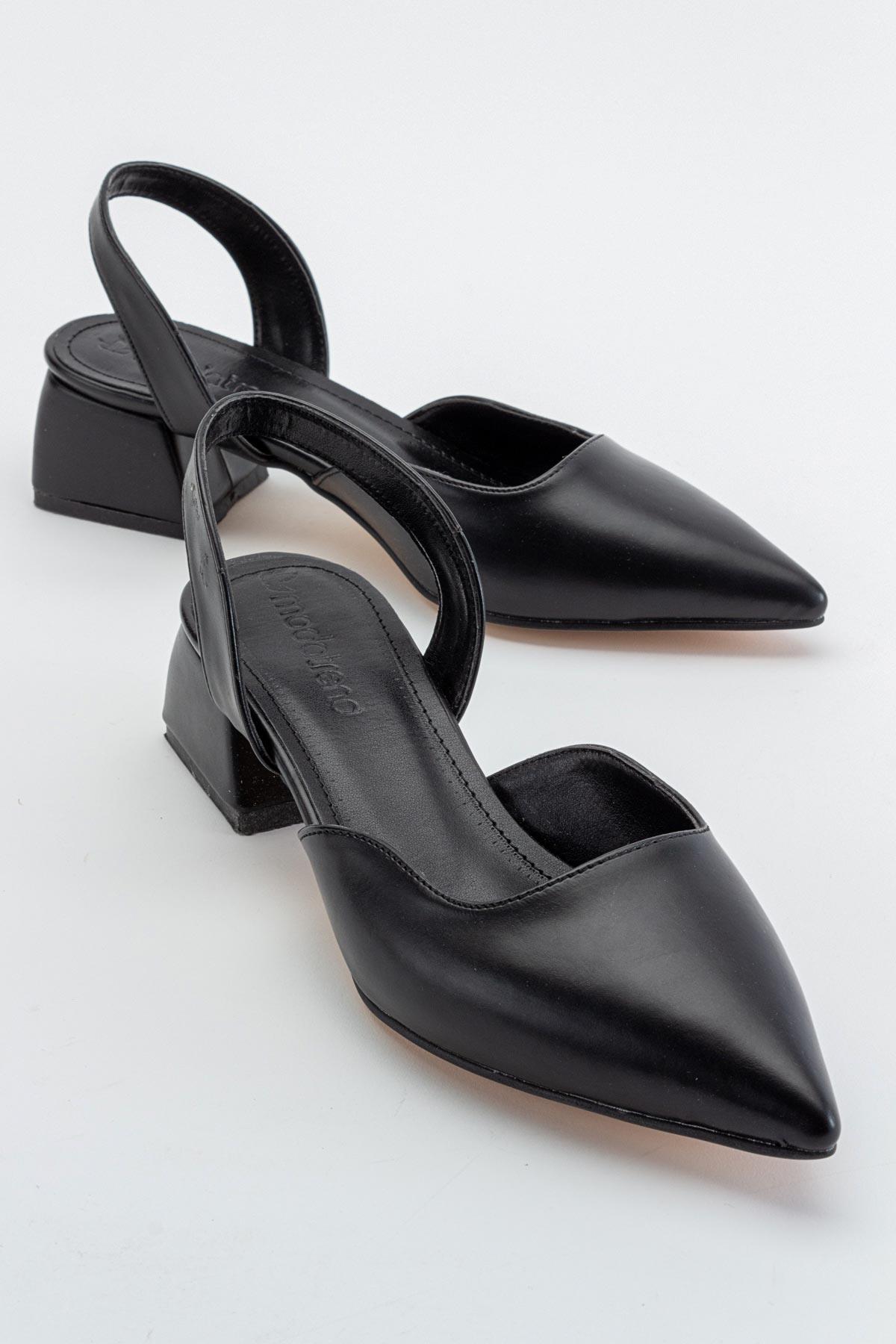 Kadın Topuklu Sandalet SİYAH CİLT - Görsel 2