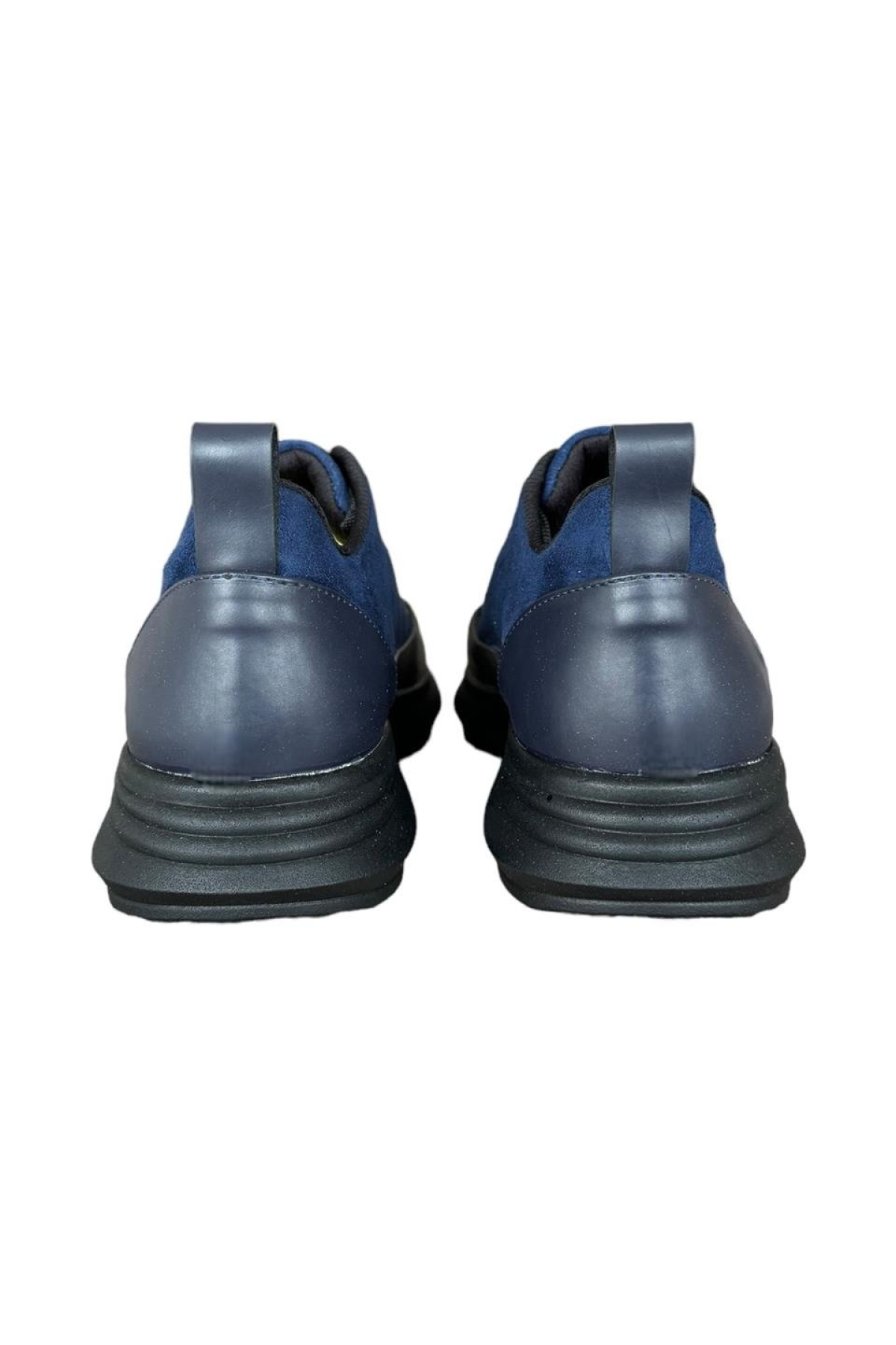 Bağcıklı Kadın Spor Sneaker Ayakkabı LACİVERT - Görsel 5