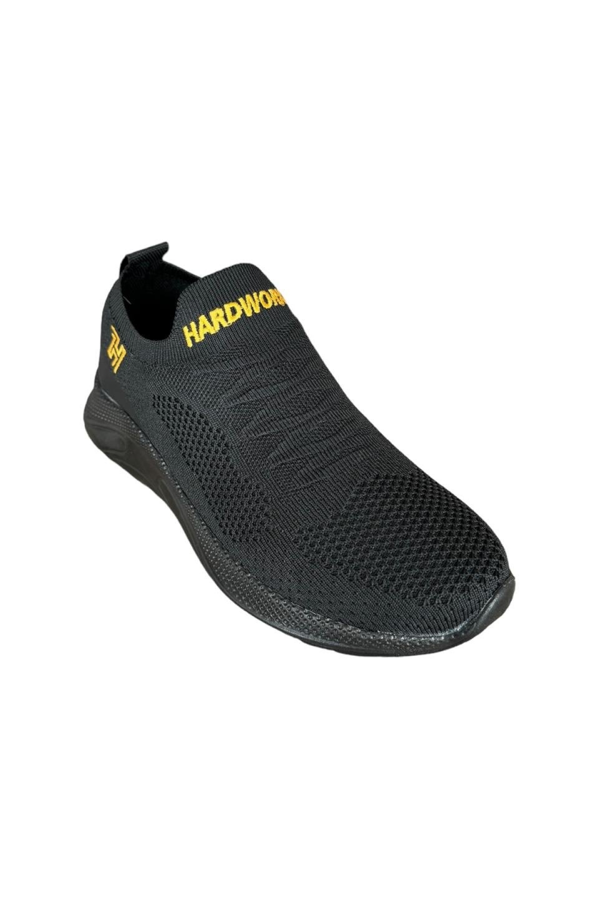 Kadın Triko Spor Ayakkabı SİYAH - SARI - Görsel 3