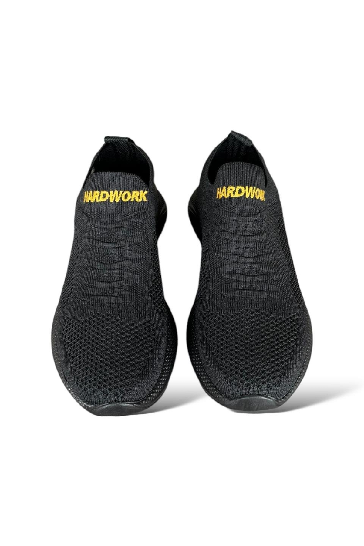 Kadın Triko Spor Ayakkabı SİYAH - SARI - Görsel 4